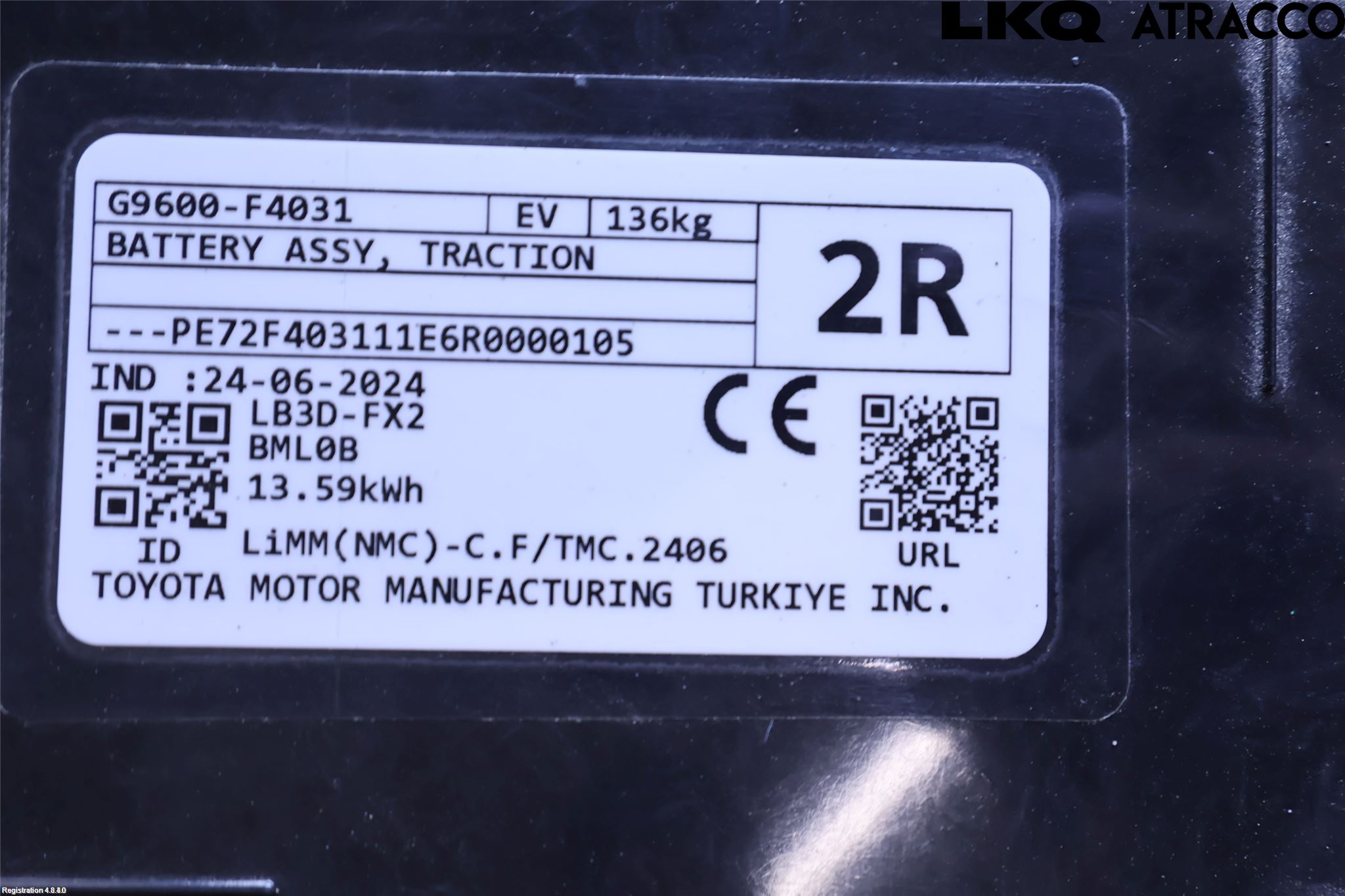 Toyota C-HR 24- Hybrid Batteri