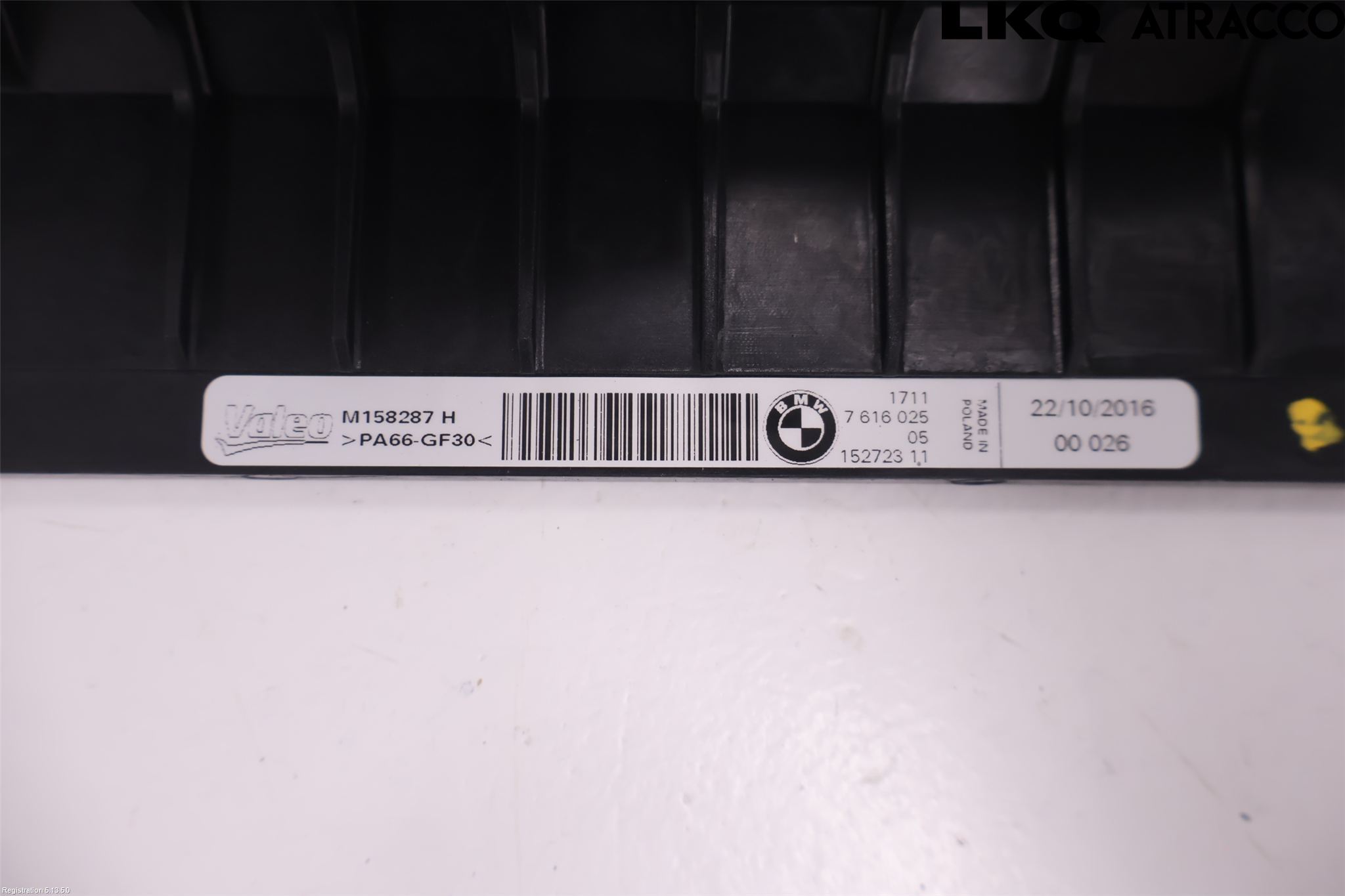 BMW i3 I01 13-22 Radiator Feste - Ramme - Bjelk