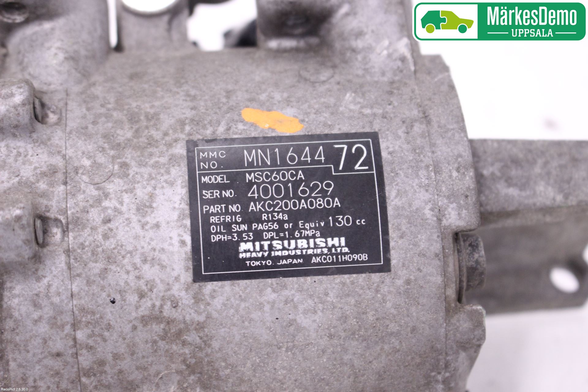 Mitsubishi COLT 09-13 Varme Ac Kompressor