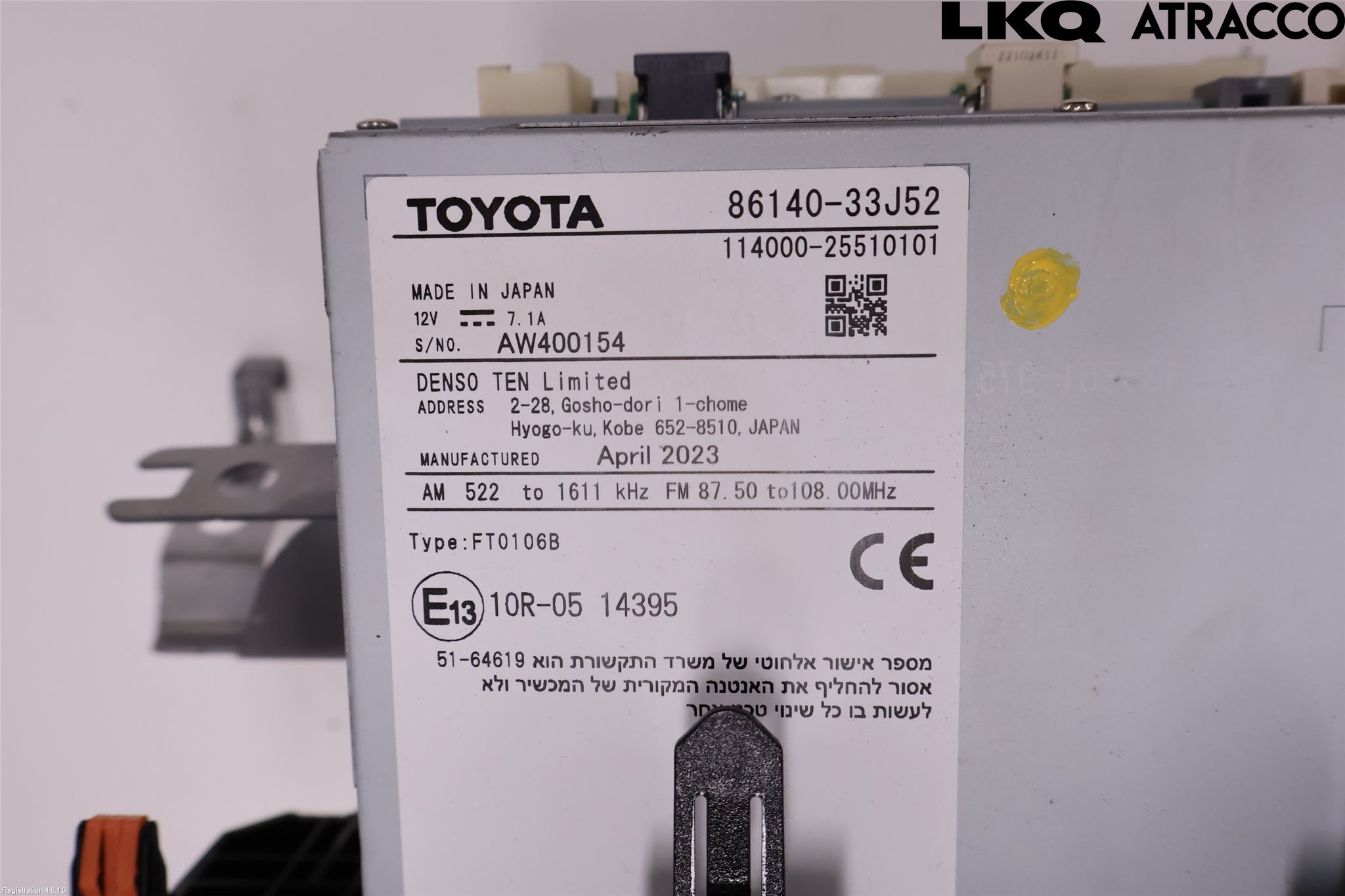 Toyota CAMRY 19-24 Stereo Radio Med Cd