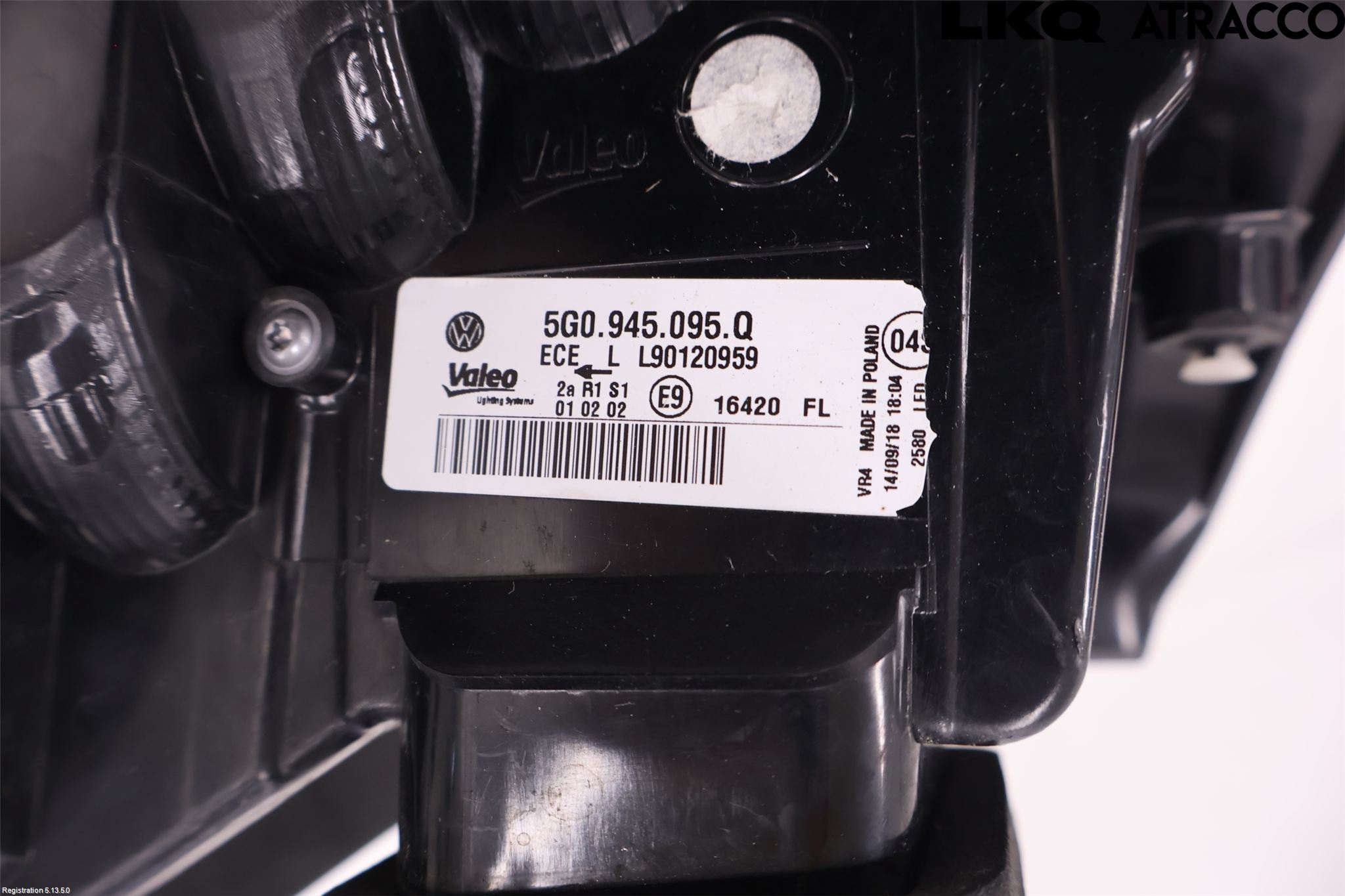 Volkswagen VW GOLF / E-GOLF VII 13-20 Baklykt Venstre