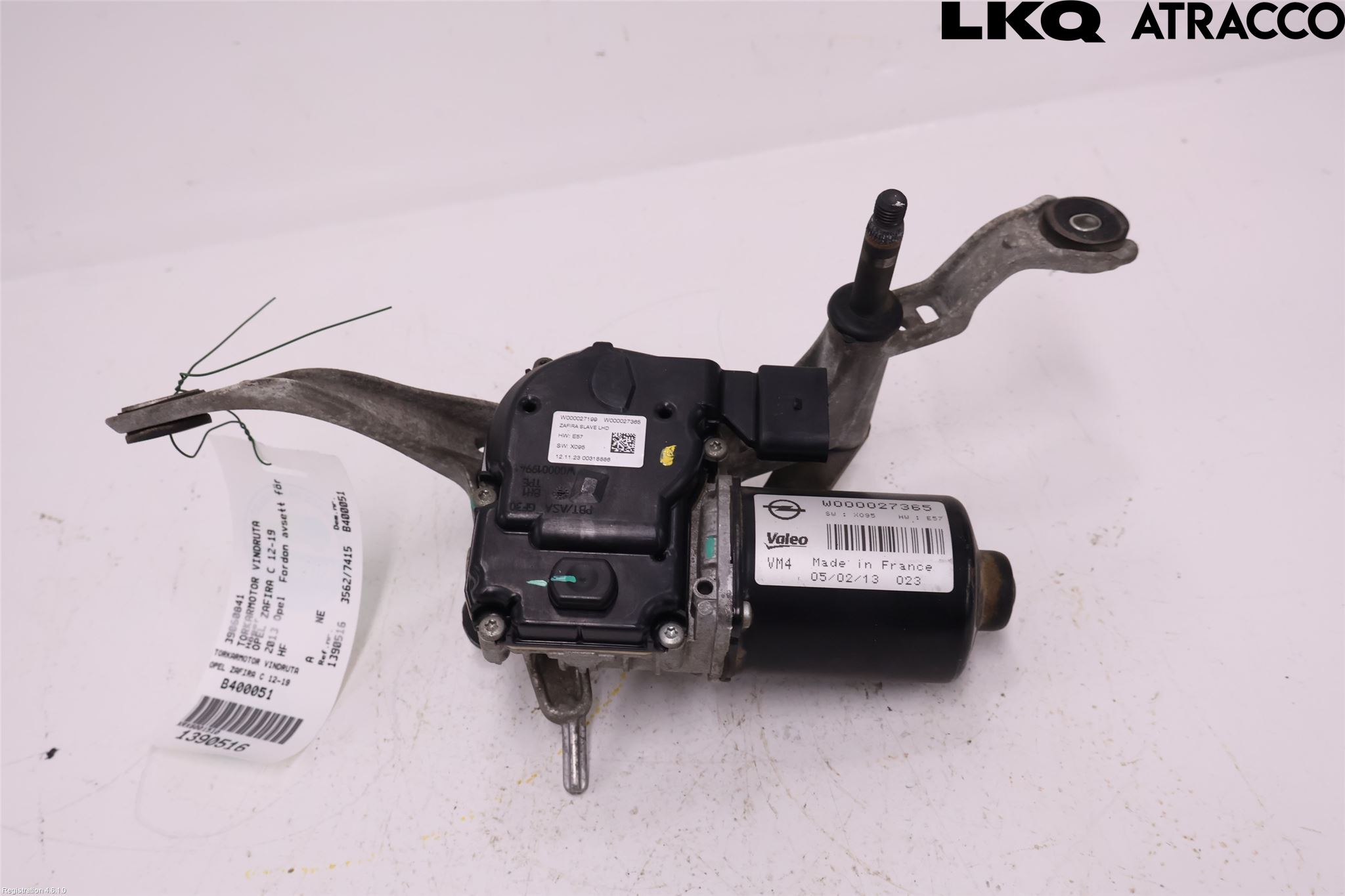 Opel ZAFIRA C 12-19 Viskermotor Frontrute