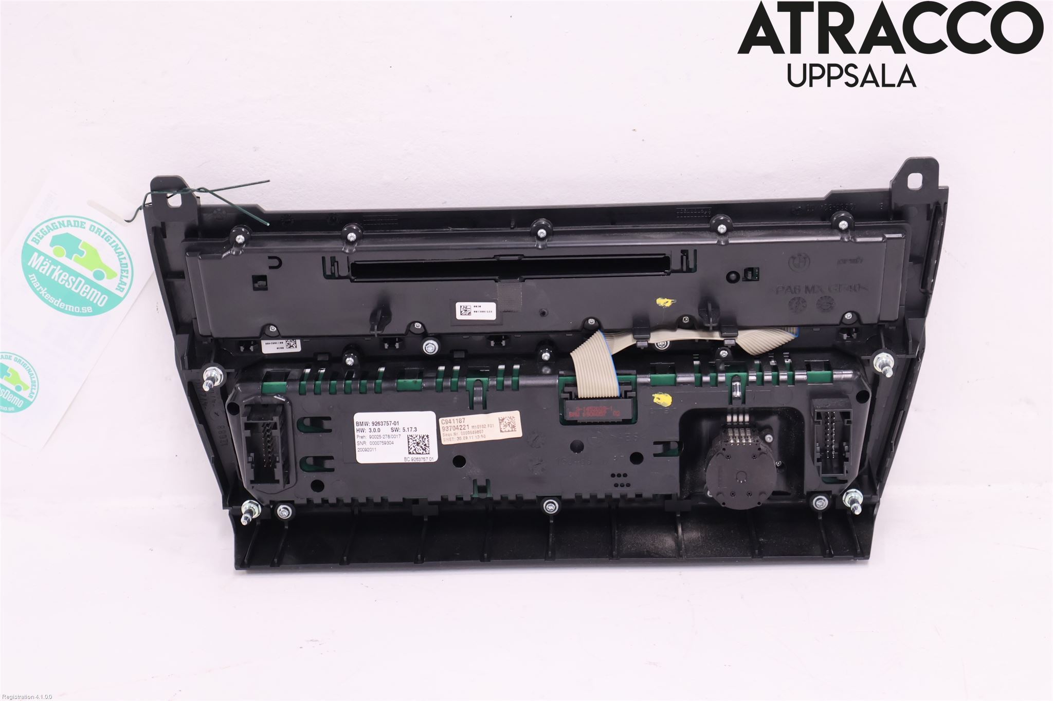 BMW 5 F10/F11/F18 09-17 Varme Ac Betjening-Display