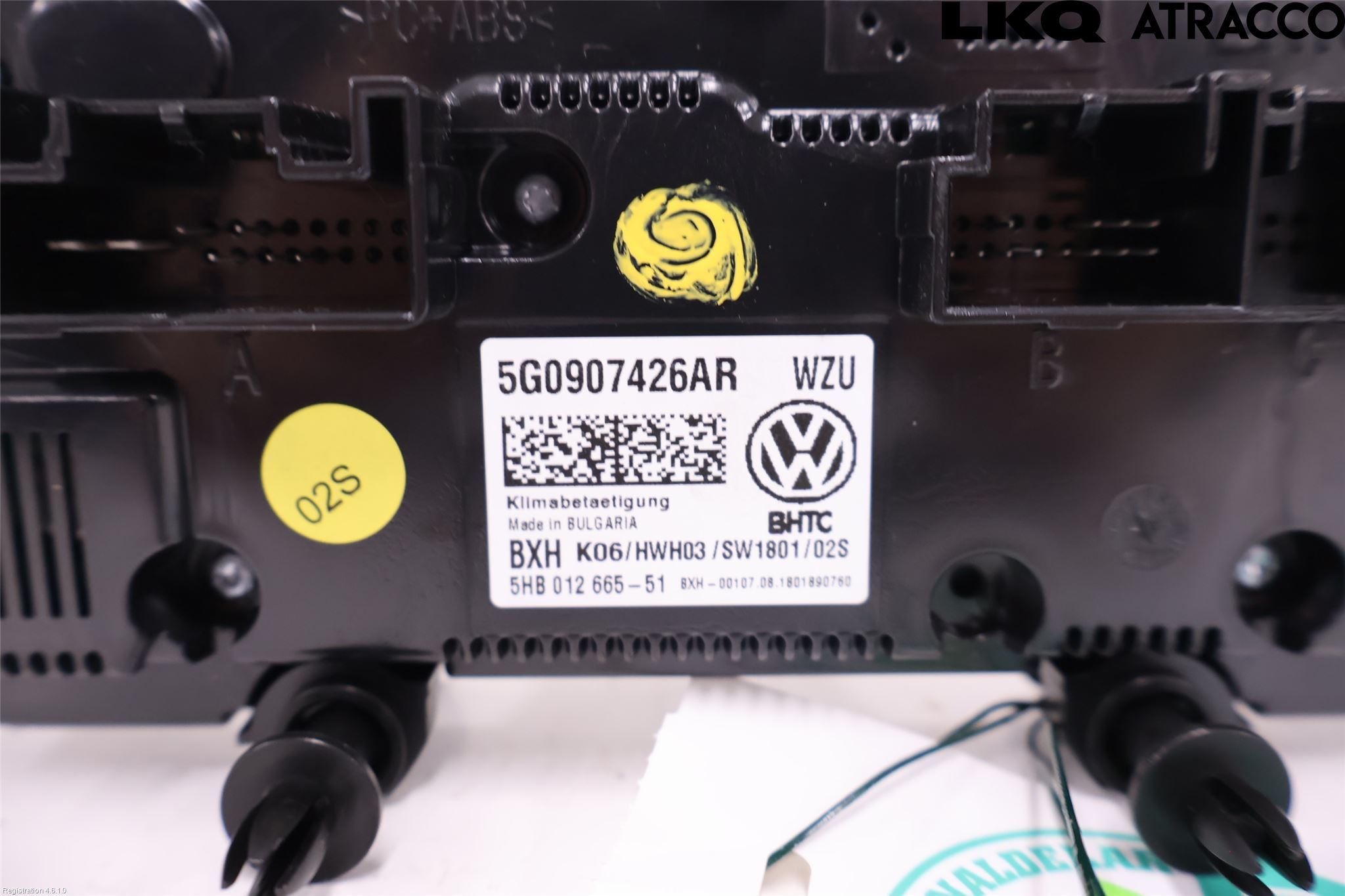 Volkswagen VW GOLF / E-GOLF VII 13-20 Varme Ac Betjening-Display
