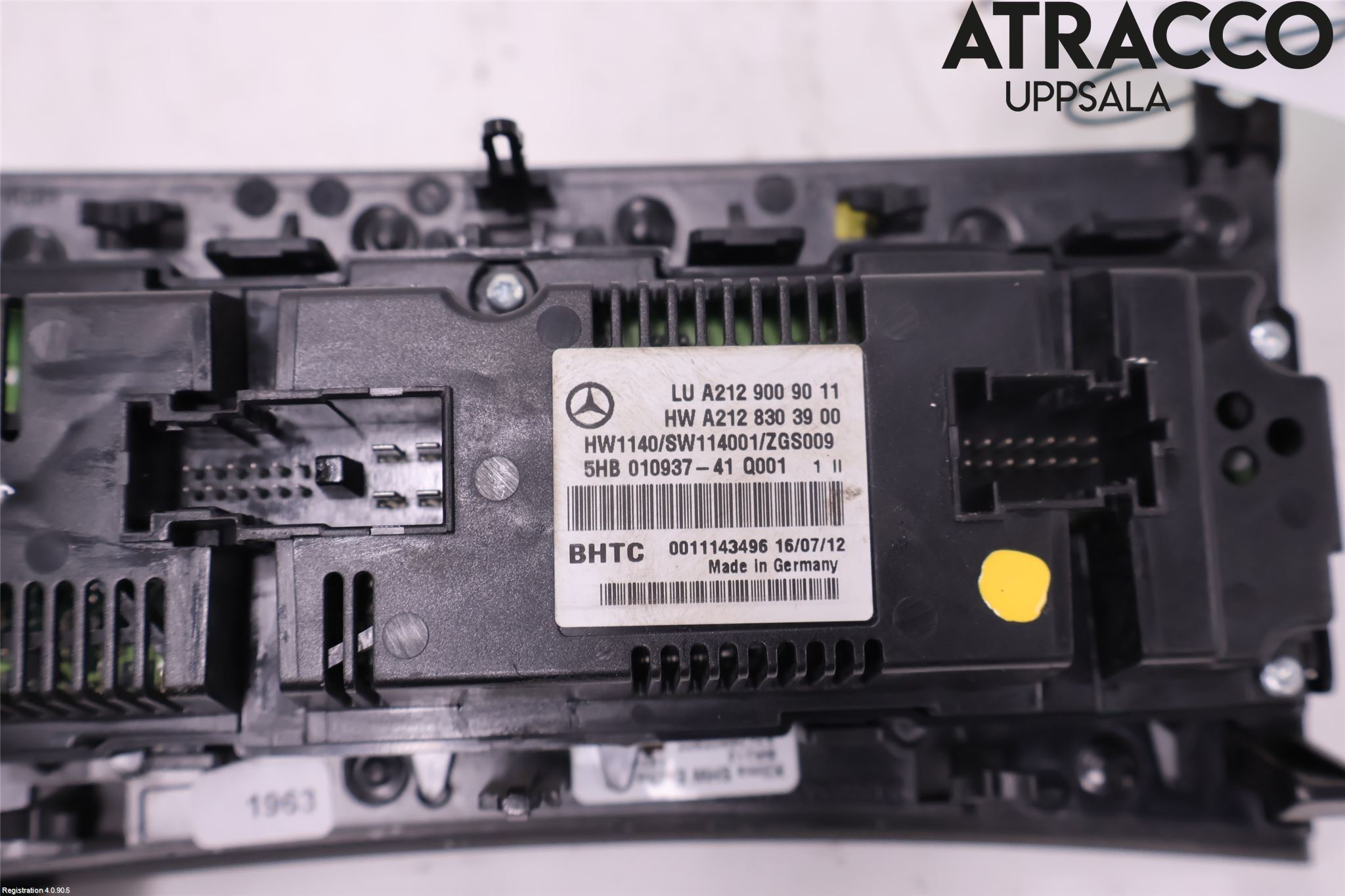 Mercedes-Benz MB E-KLASS (W212) 09-16 Varme Ac Betjening-Display