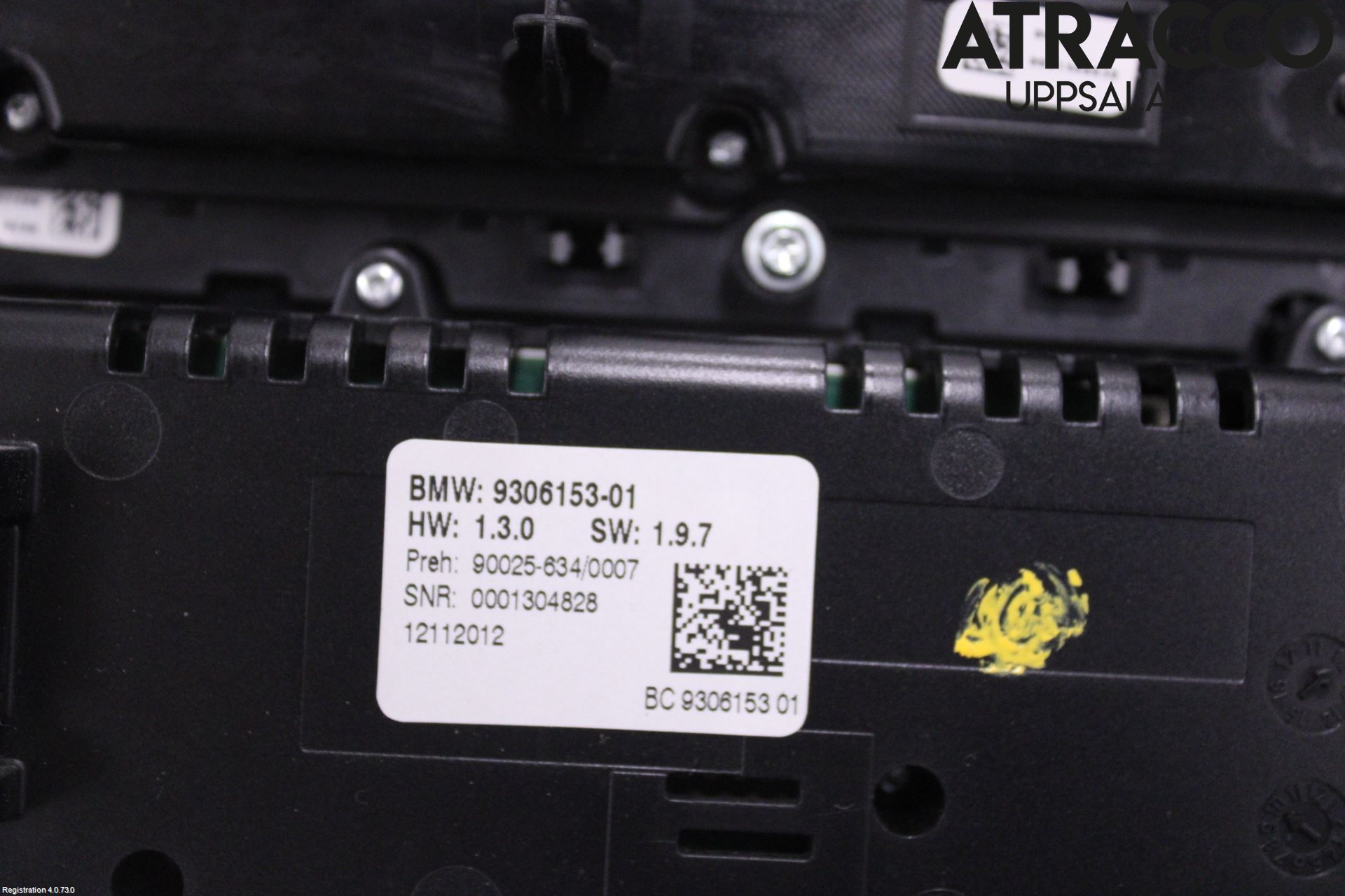BMW 5 F10/F11/F18 09-17 Varme Ac Betjening-Display
