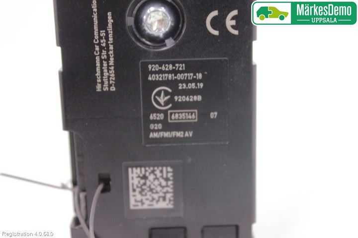 BMW 3 G20/G21/G80/G81 19- Stereo Antenneforsterker