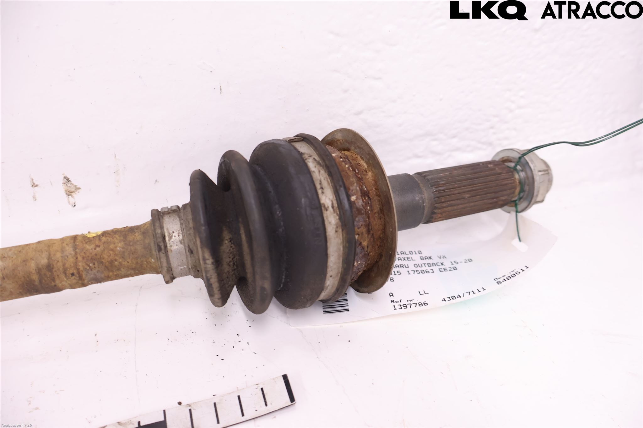 Subaru OUTBACK 15-20 Drivaksel Bak Kompl Venstre