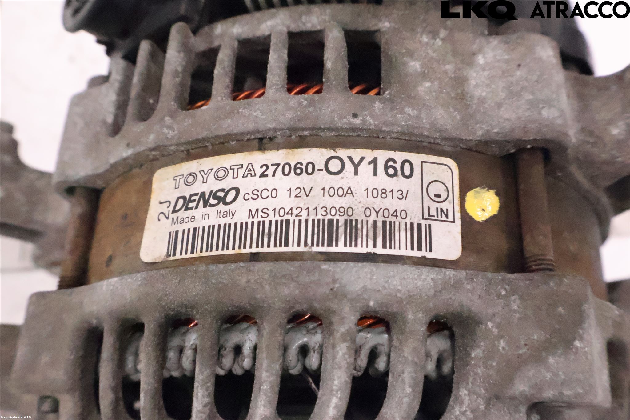 Toyota YARIS XP130 12-14 Dynamo