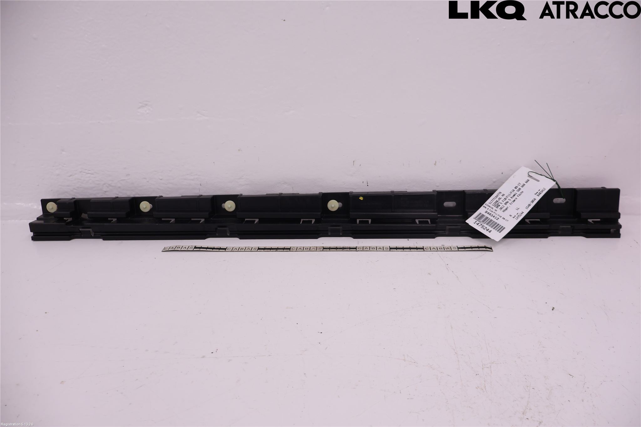 BMW 5 F10/F11/F18 09-17 Kanalskjørt Høyre