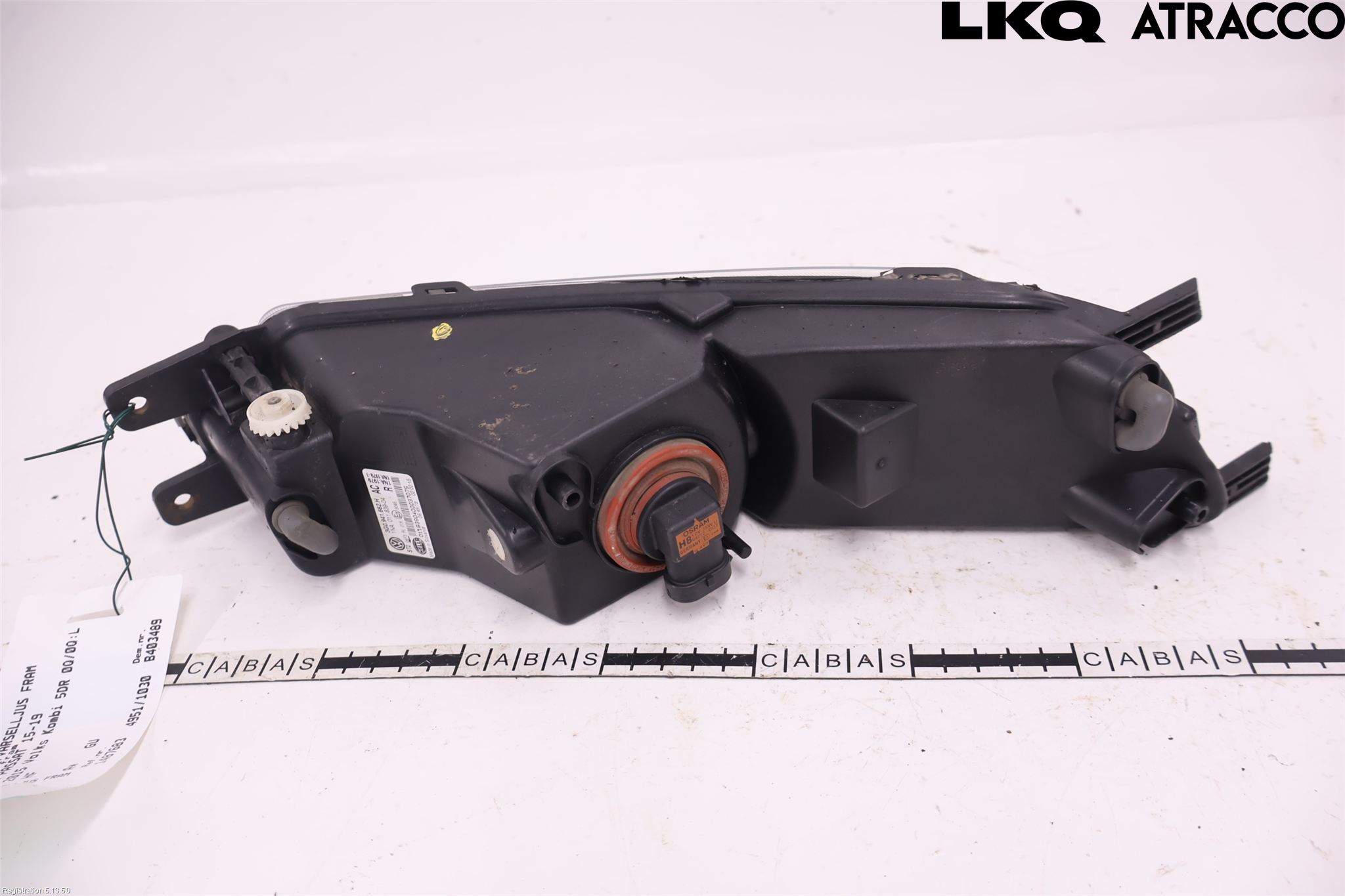 Volkswagen VW PASSAT 15-19 Frontlykt-Kurve-Tåkelys