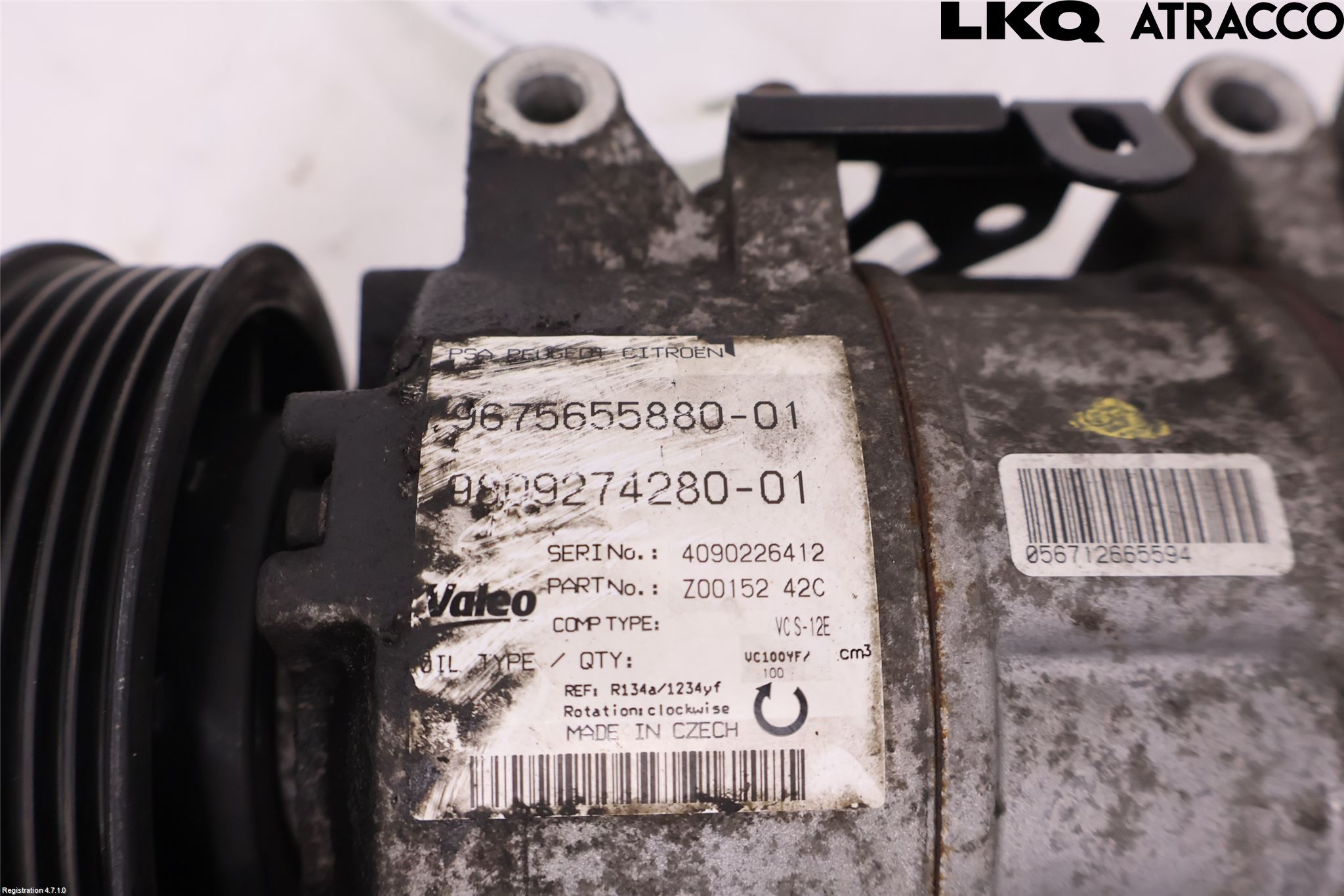 Peugeot 308 14-21 Varme Ac Kompressor