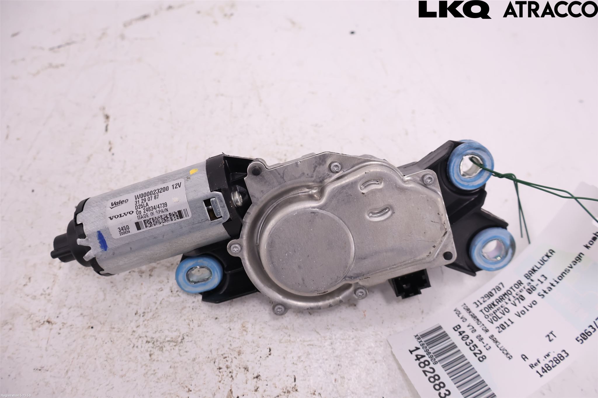Volvo V70 08-13 Viskermotor Bakluke