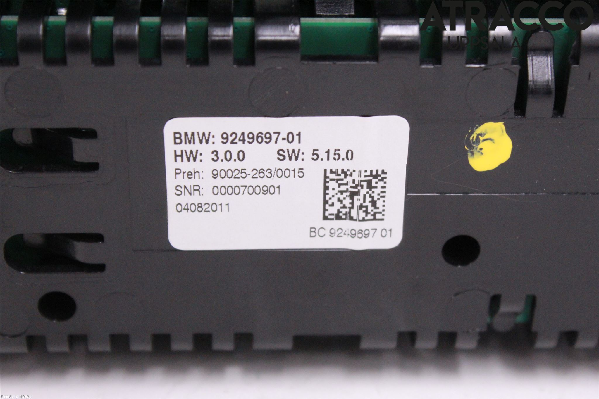 BMW 5 F10/F11/F18 09-17 Varme Ac Betjening-Display
