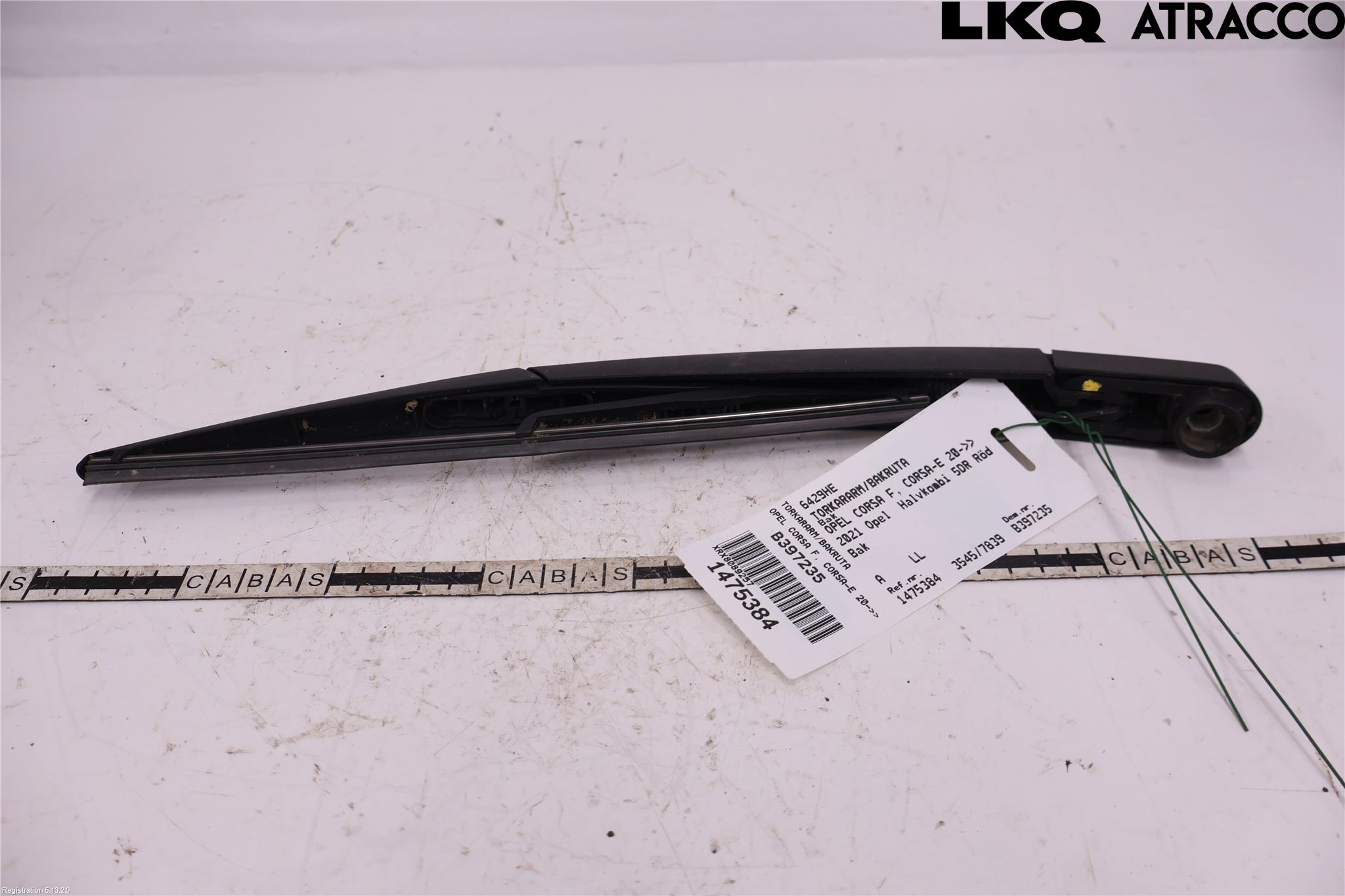 Opel CORSA F, CORSA-E 20- Viskerarm Bakrute