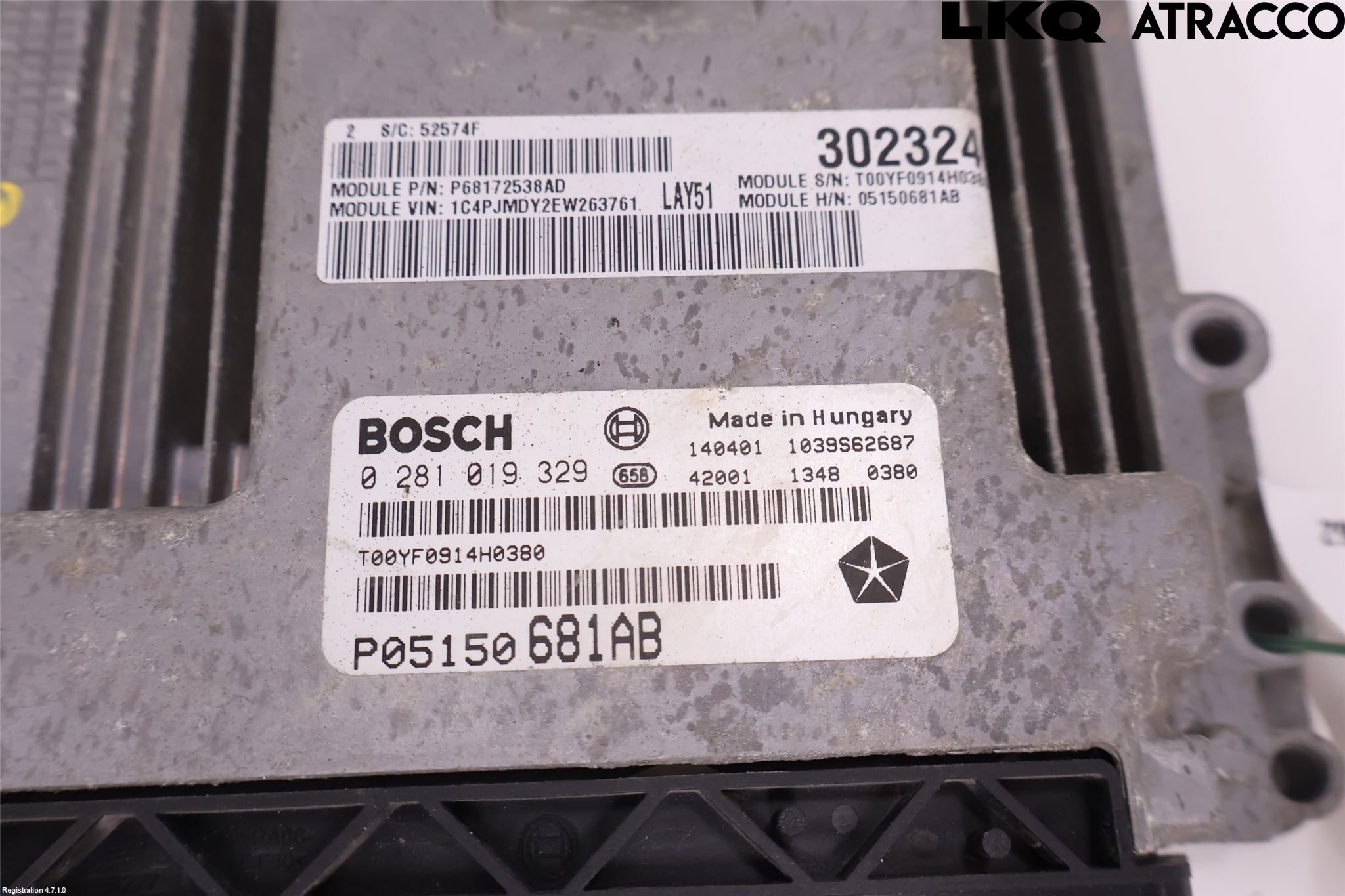 Jeep CHEROKEE Styreenhet Dieselpumpe