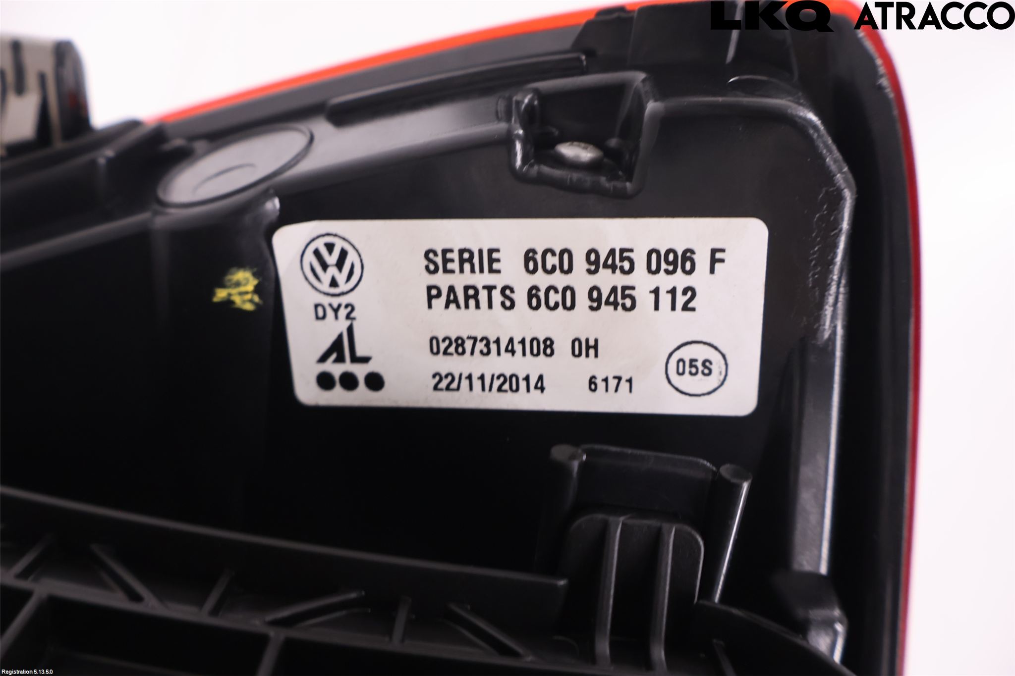 Volkswagen VW POLO 10-17 Baklykt Høyre