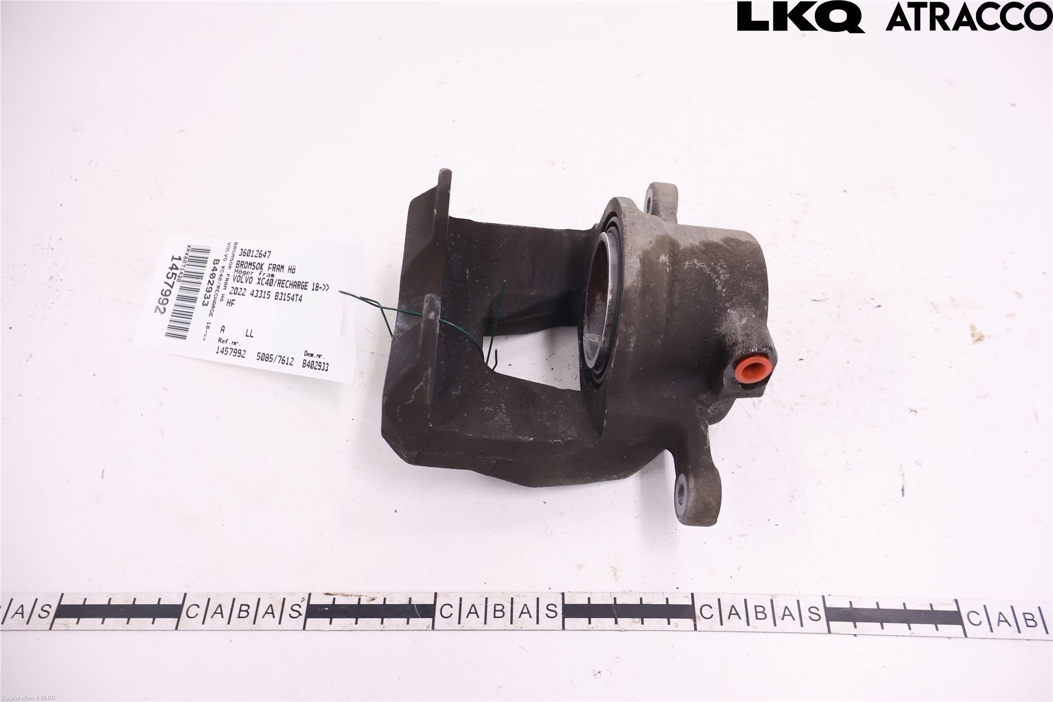 Volvo XC40/RECHARGE 18- Bremsecaliper Foran Høyre