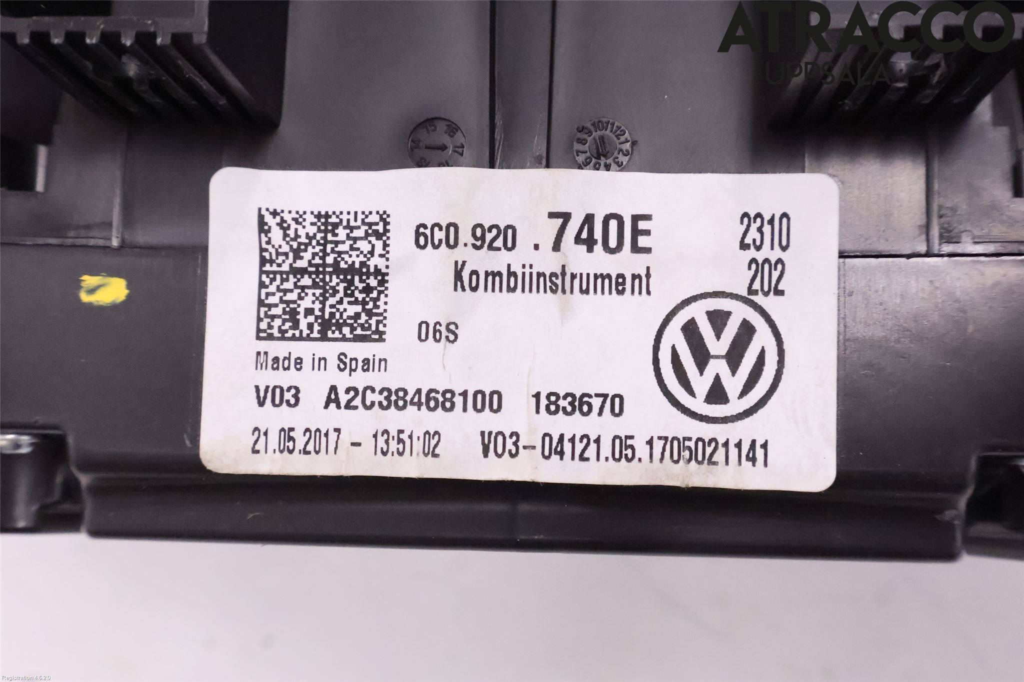 Volkswagen VW POLO 10-17 Instr Kombinert
