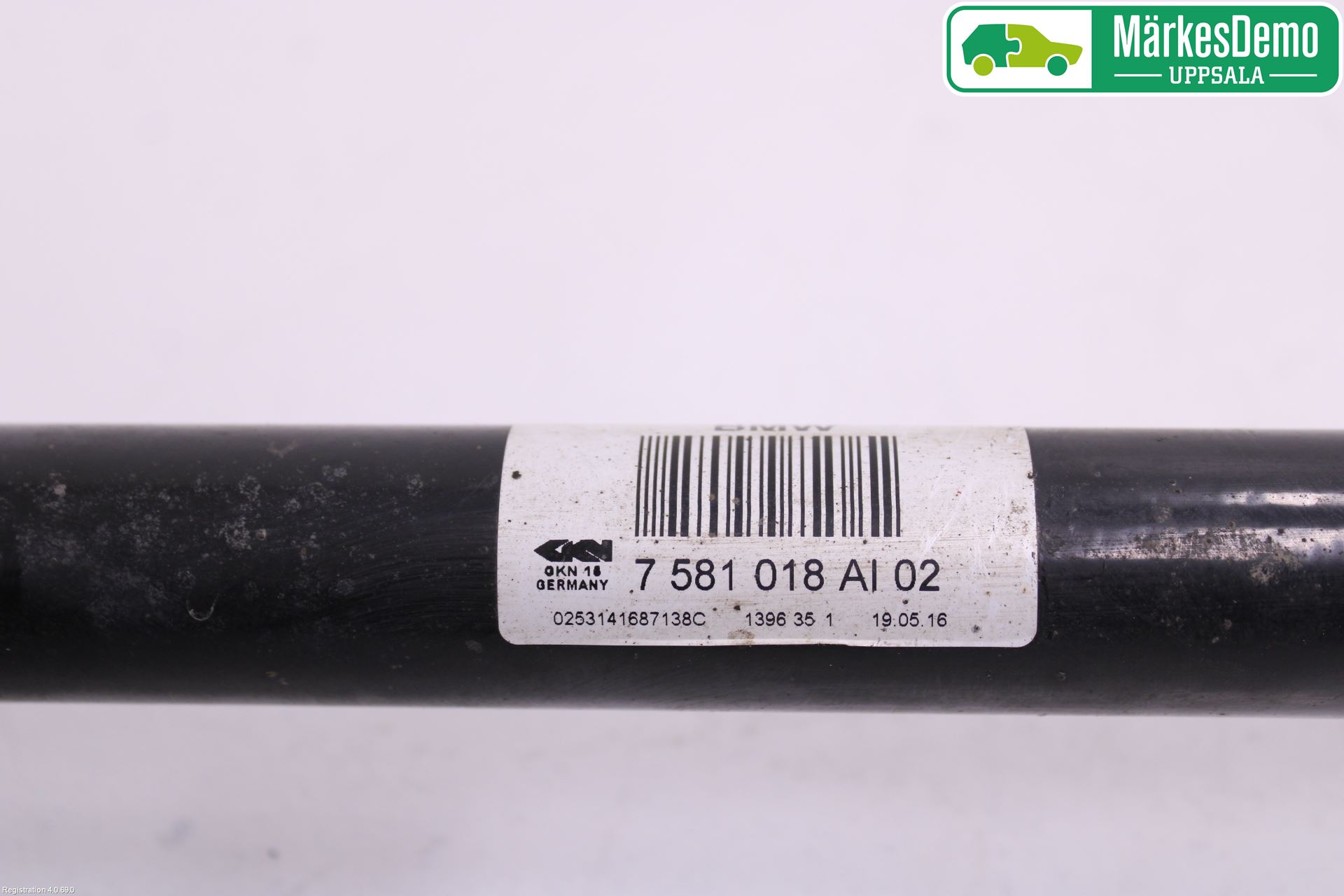 BMW 5 F10/F11/F18 09-17 Drivaksel Bak Kompl Høyre