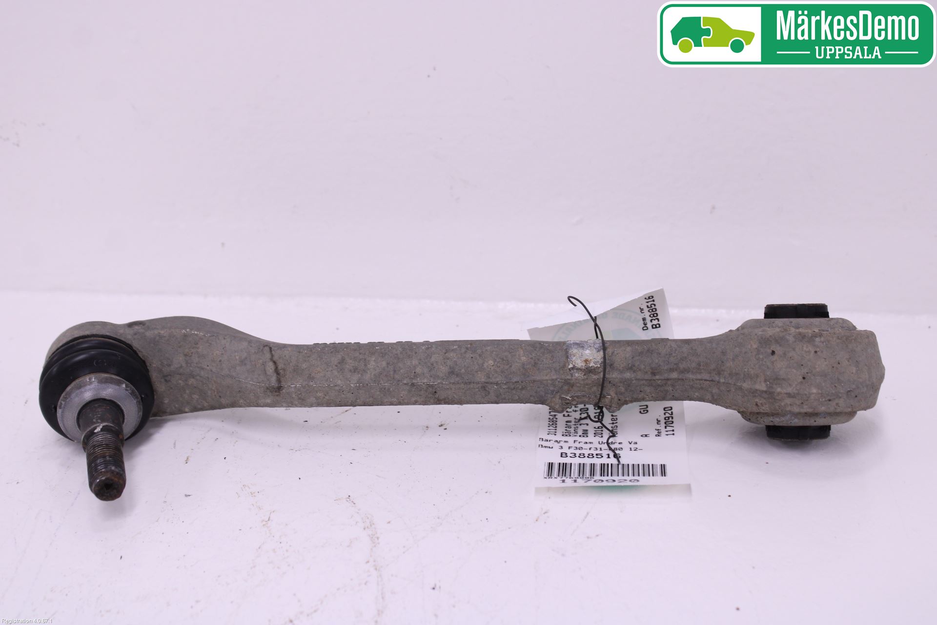 BMW 3 F30/F31/F80 12-19 Bærearm Foran Venstre Nedre