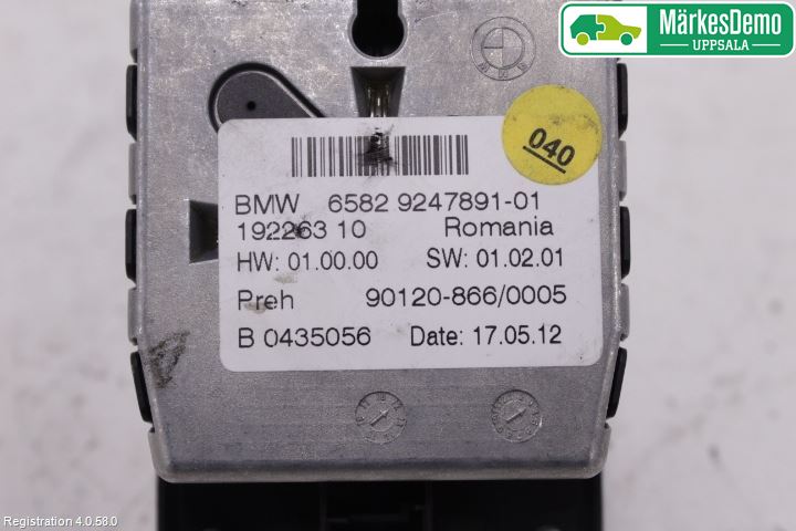 BMW 6 F12/F13 10-18 Bryter Multifunksjon
