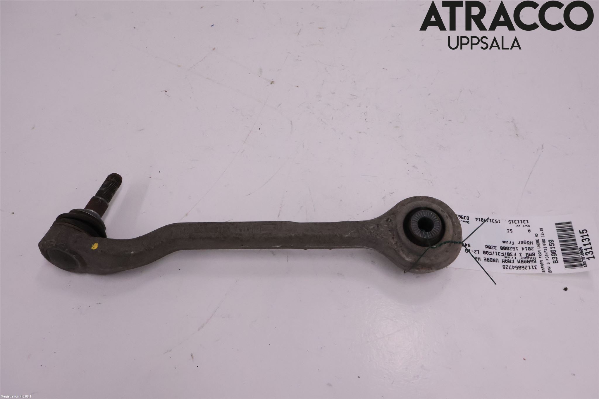 BMW 3 F30/F31/F80 12-19 Bærearm Foran Høyre Nedre