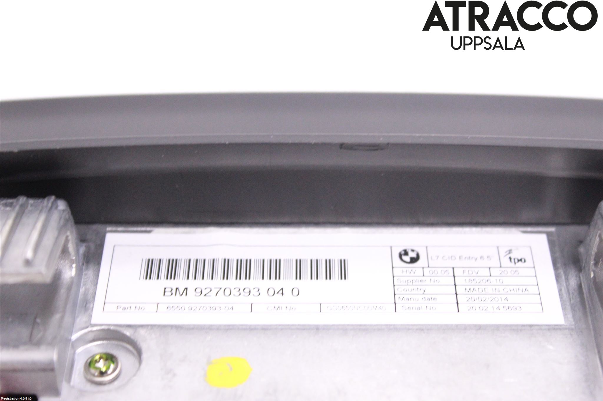 BMW 3 GT F34 13-19 Instr Skjerm Dvd-Gps-Ac-Tlf