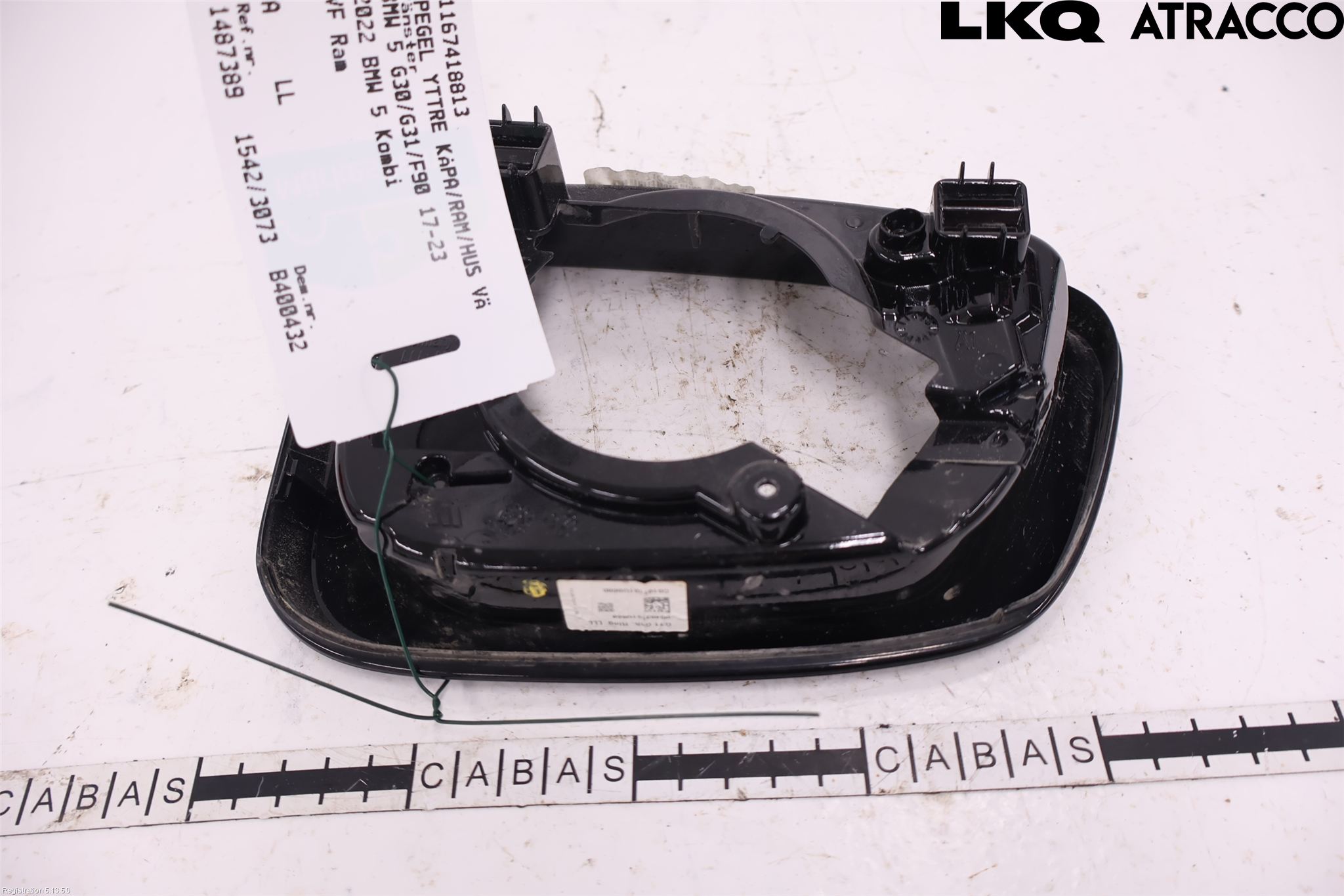 BMW 5 G30/G31/F90 17-23 Speil V Ytre Speilhus