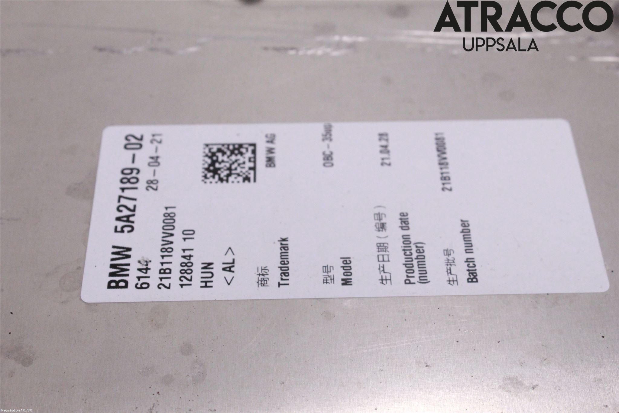 BMW 3 G20/G21/G80/G81 19- Batterilader Hybrid