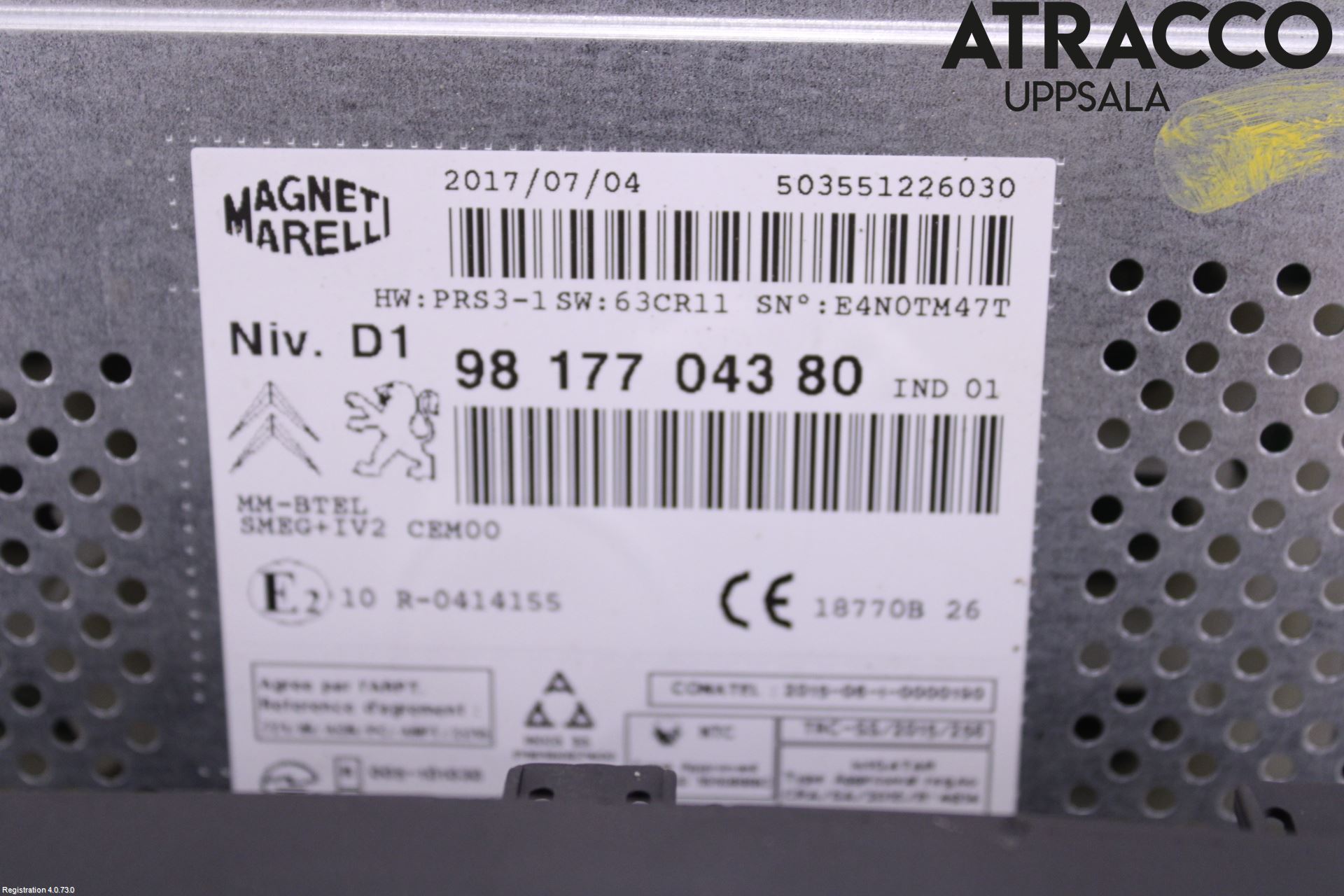 Citroen BERLINGO 08-18 Stereo Radio Med Cd