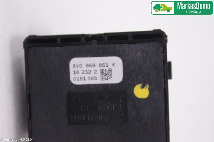 Audi A3/S3 8V 13-20 Bryter Vindusheis