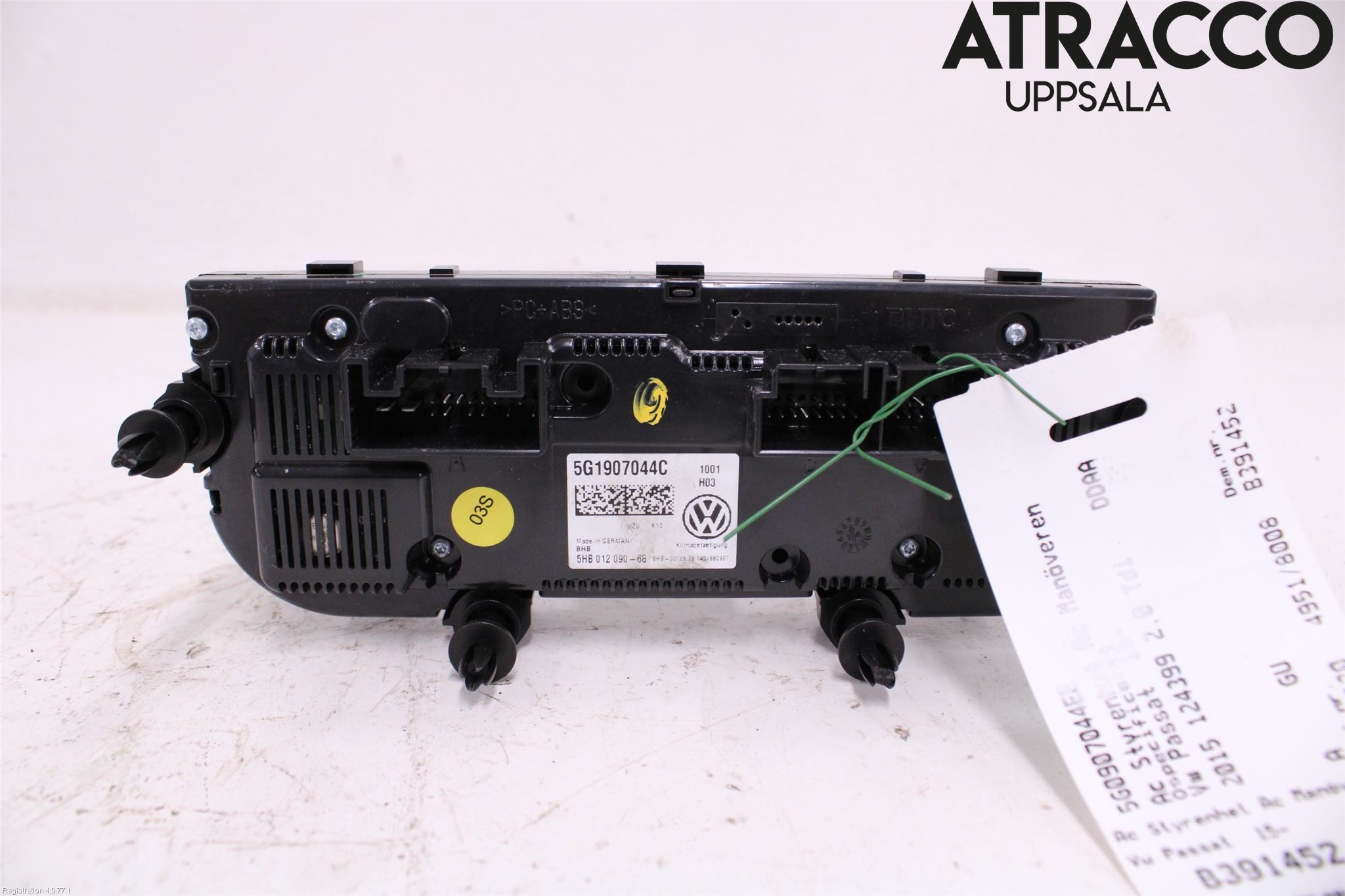 Volkswagen VW PASSAT 15-19 Varme Ac Betjening-Display