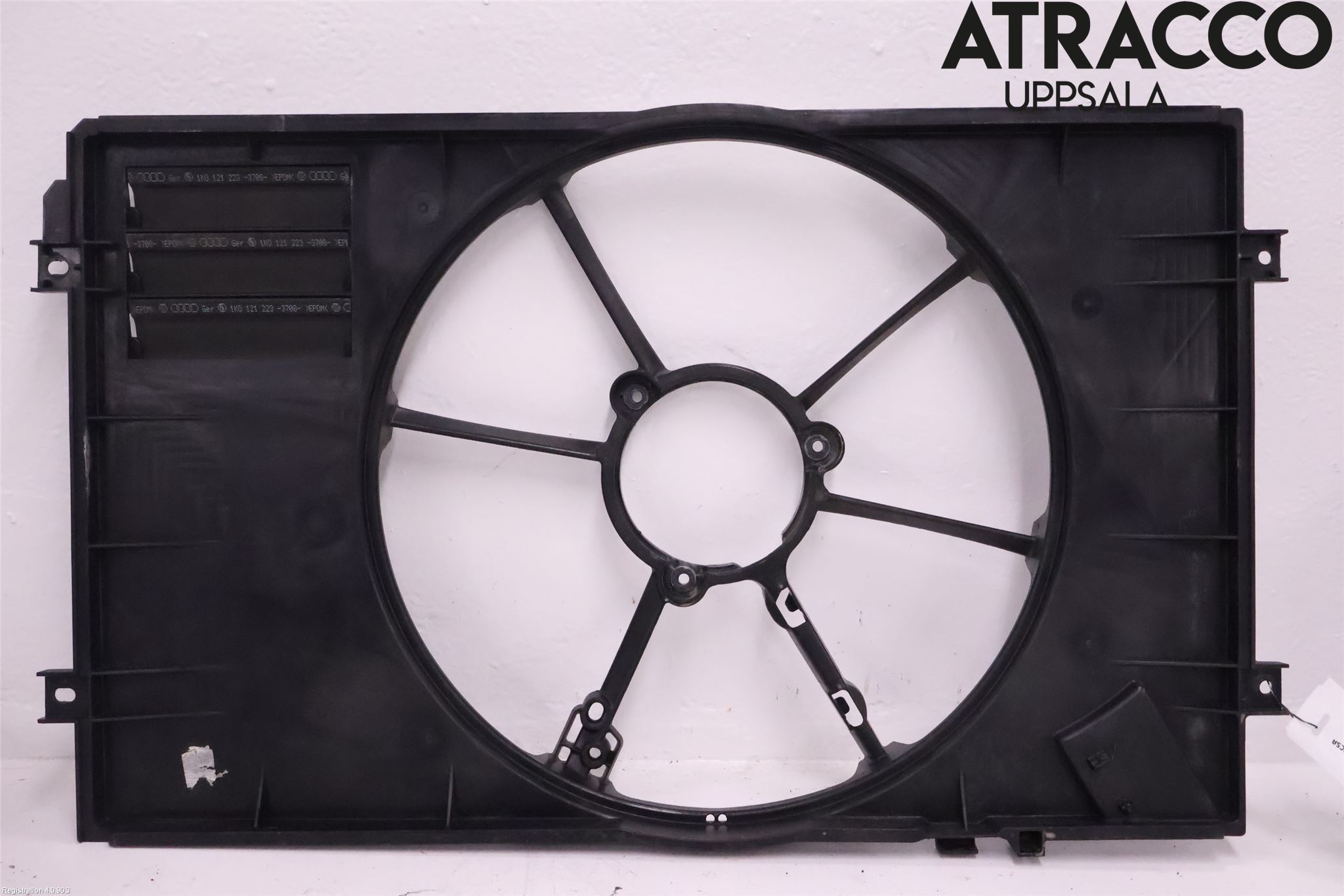 Volkswagen VW GOLF VI 09-13 Kjølevifte-Radiator Hus-Kåpe
