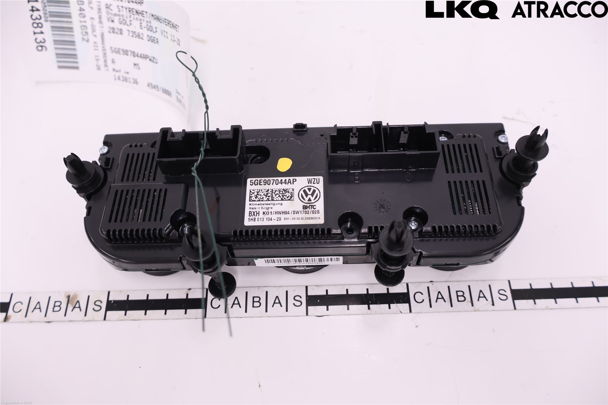 Volkswagen VW GOLF / E-GOLF VII 13-20 Varme Ac Betjening-Display