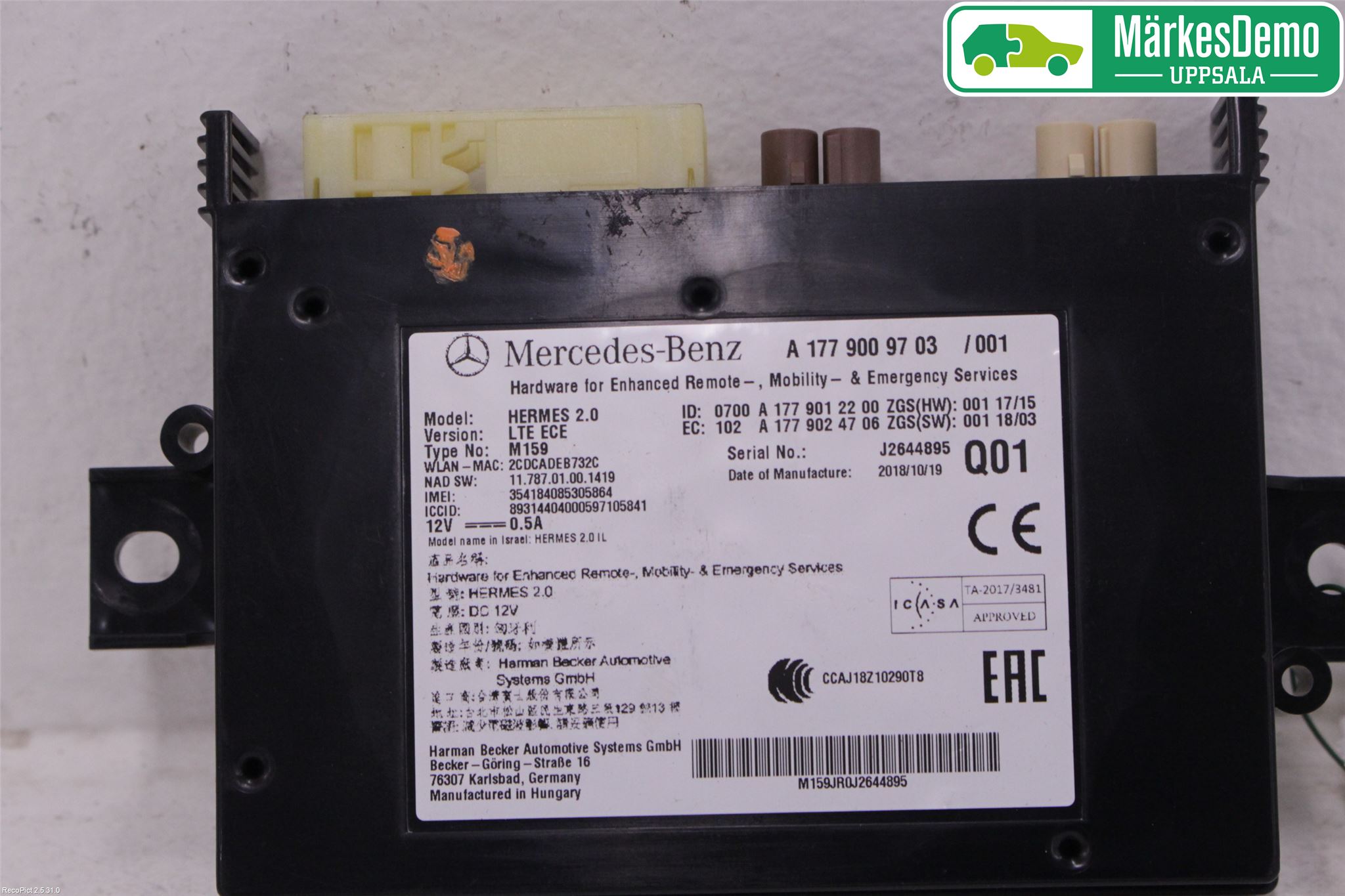 Mercedes-Benz MB A-KLASS (W177) 18- Styreenhet Øvrig