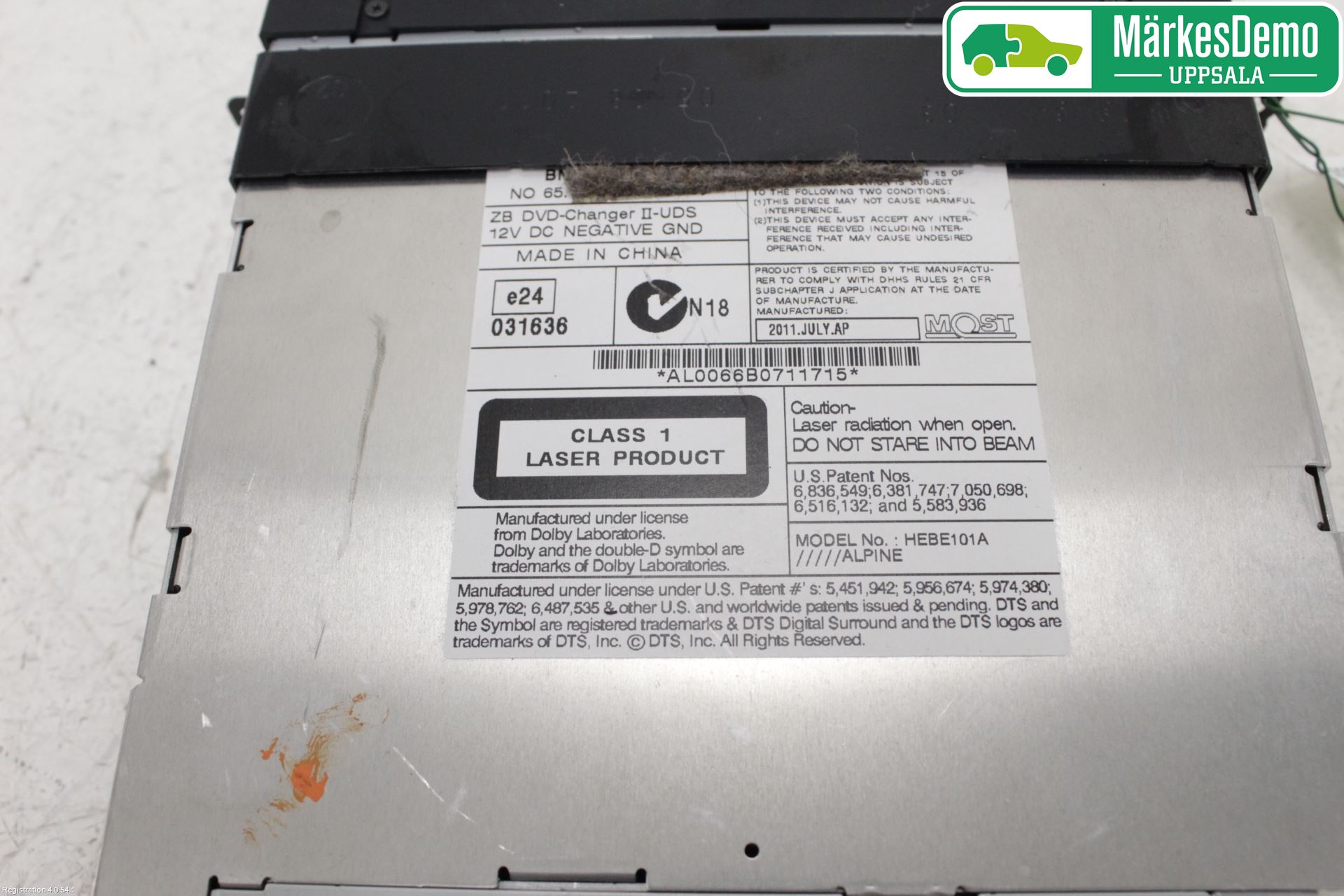 BMW 7 F01/02/03/04 09-15 Stereo Dvd Spiller