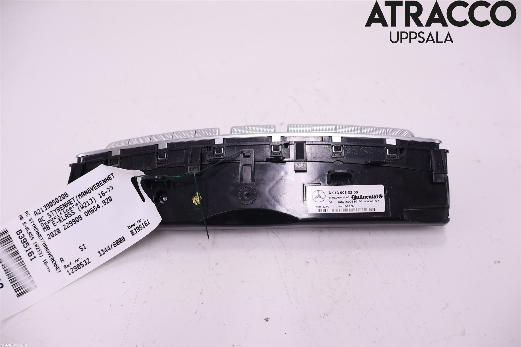 Mercedes-Benz MB E-KLASS (W213) 16-23 Varme Ac Betjening-Display