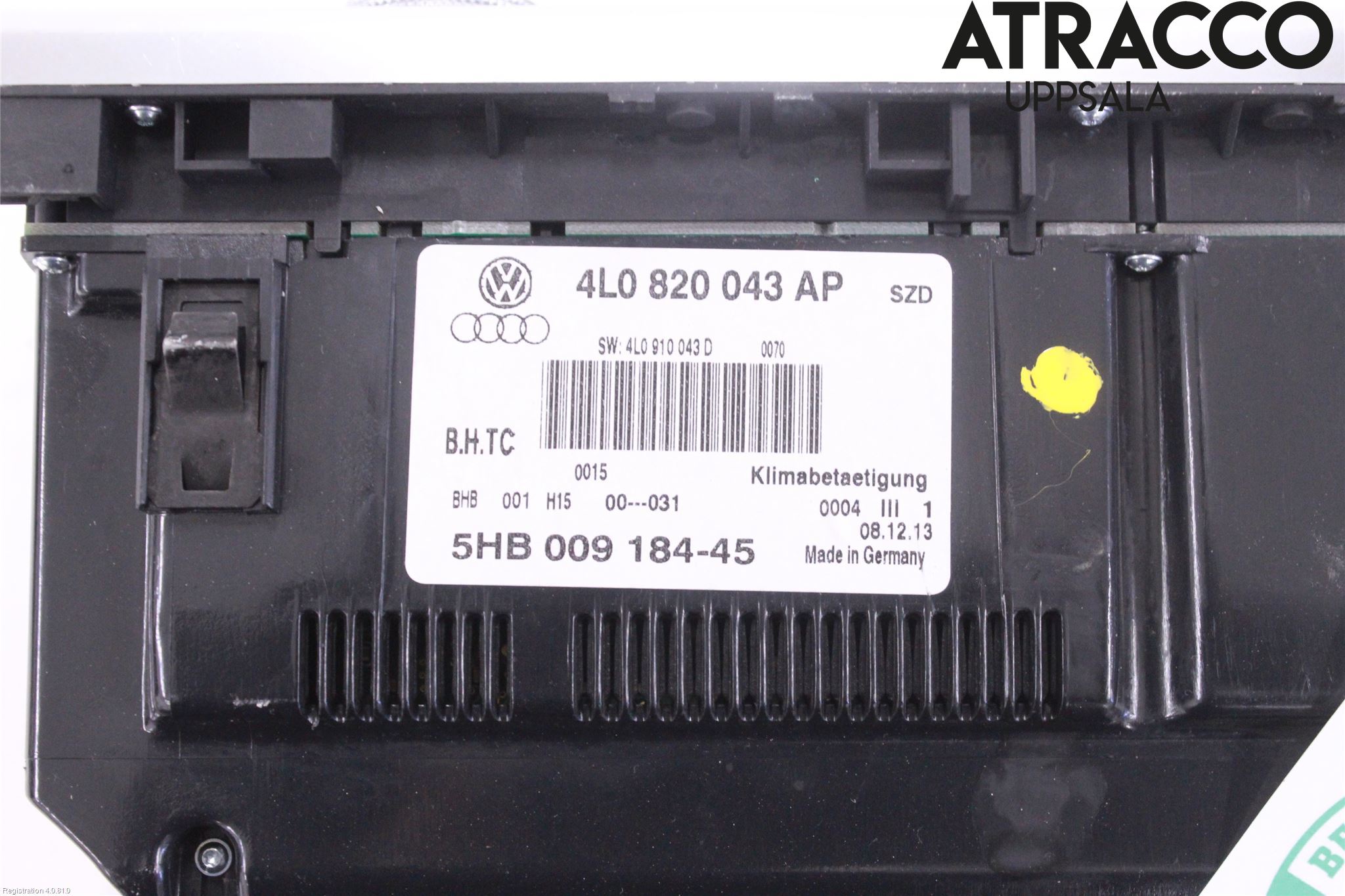 Audi Q7/SQ7 Varme Ac Betjening-Display