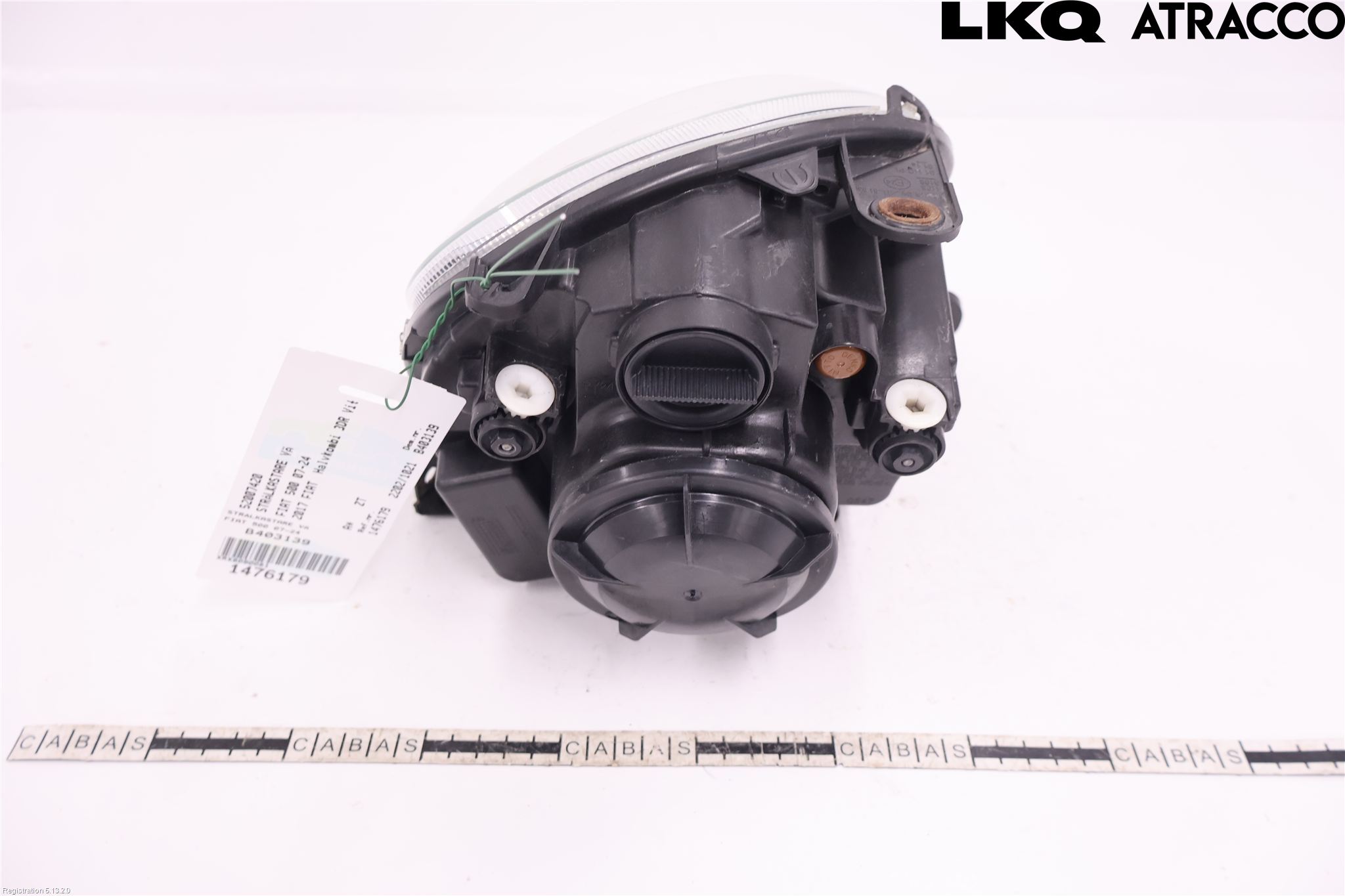 Fiat 500 07- Frontlykt Venstre