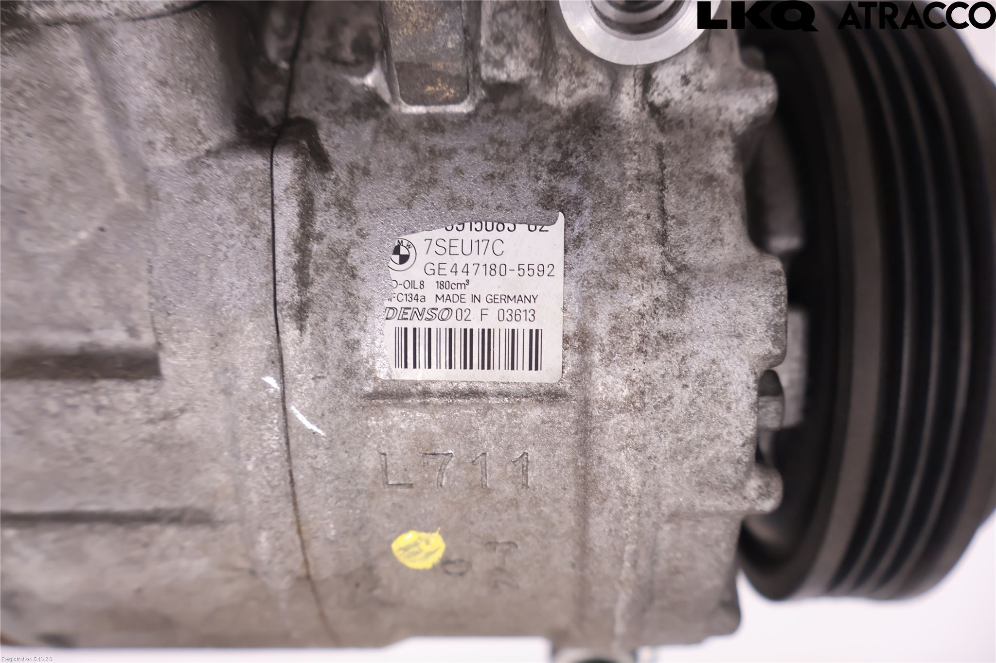 BMW 6 E63/64    02-10 Varme Ac Kompressor