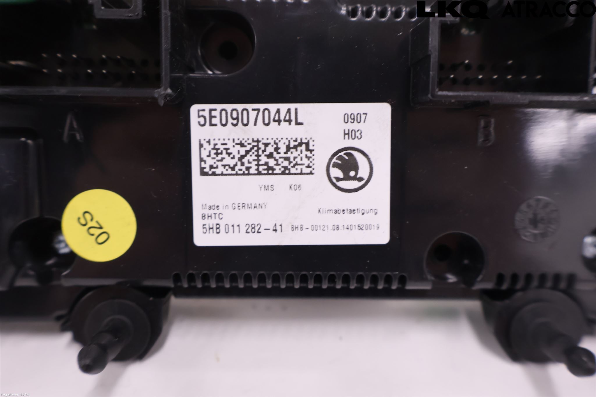 Skoda OCTAVIA (5E) 13-20 Varme Ac Betjening-Display