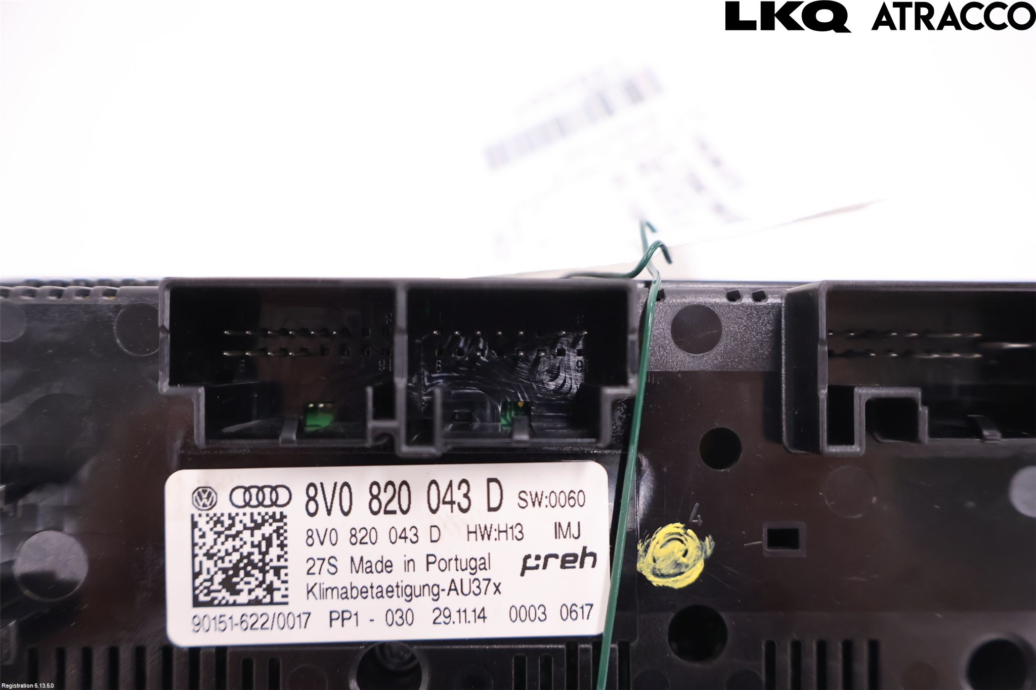 Audi A3/S3 8V 13-20 Varme Ac Betjening-Display