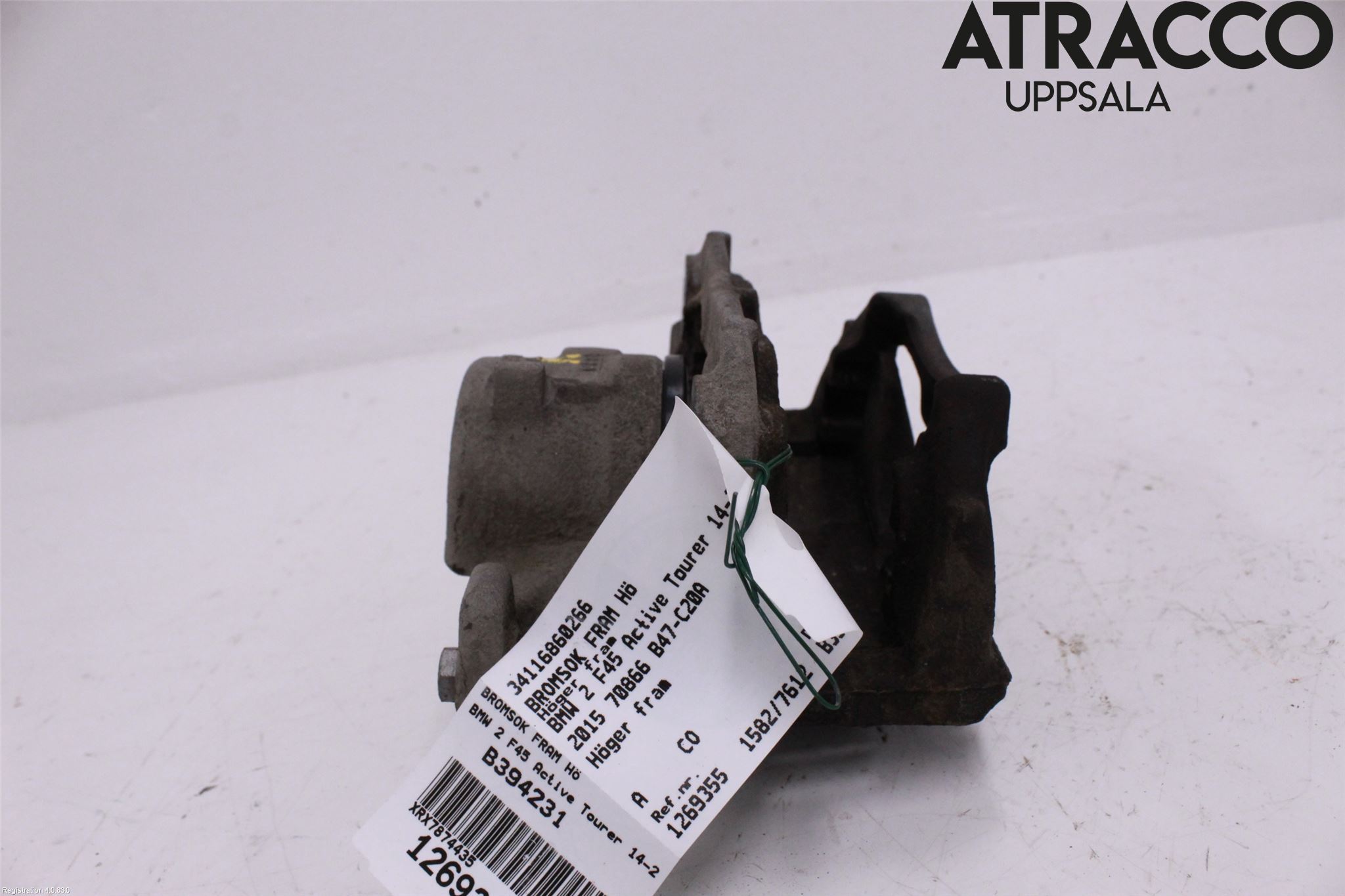 BMW 2 F45 Active Tourer 14-21 Bremsecaliper Foran Høyre