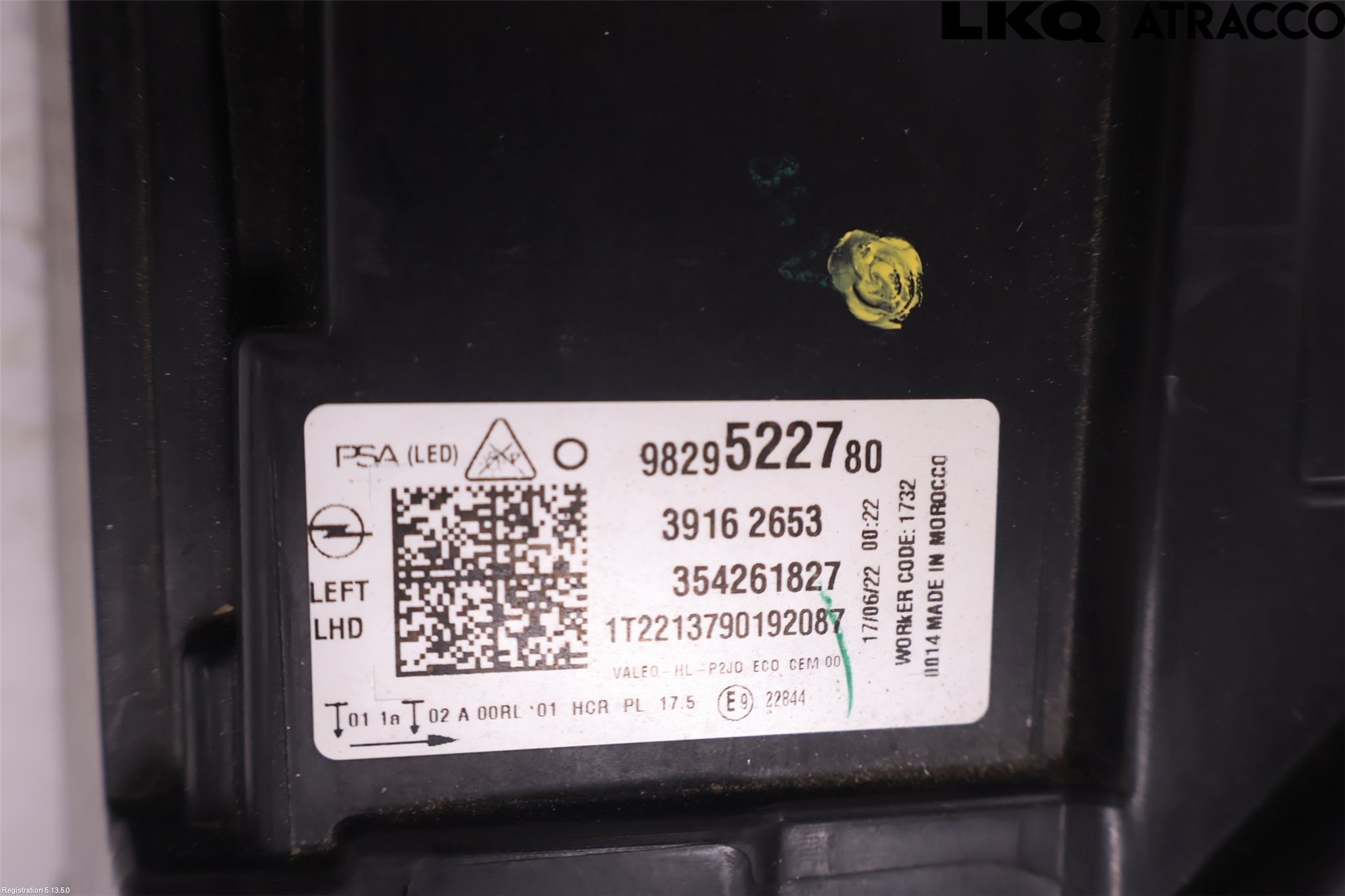 Opel CORSA F, CORSA-E 20- Frontlykt Venstre