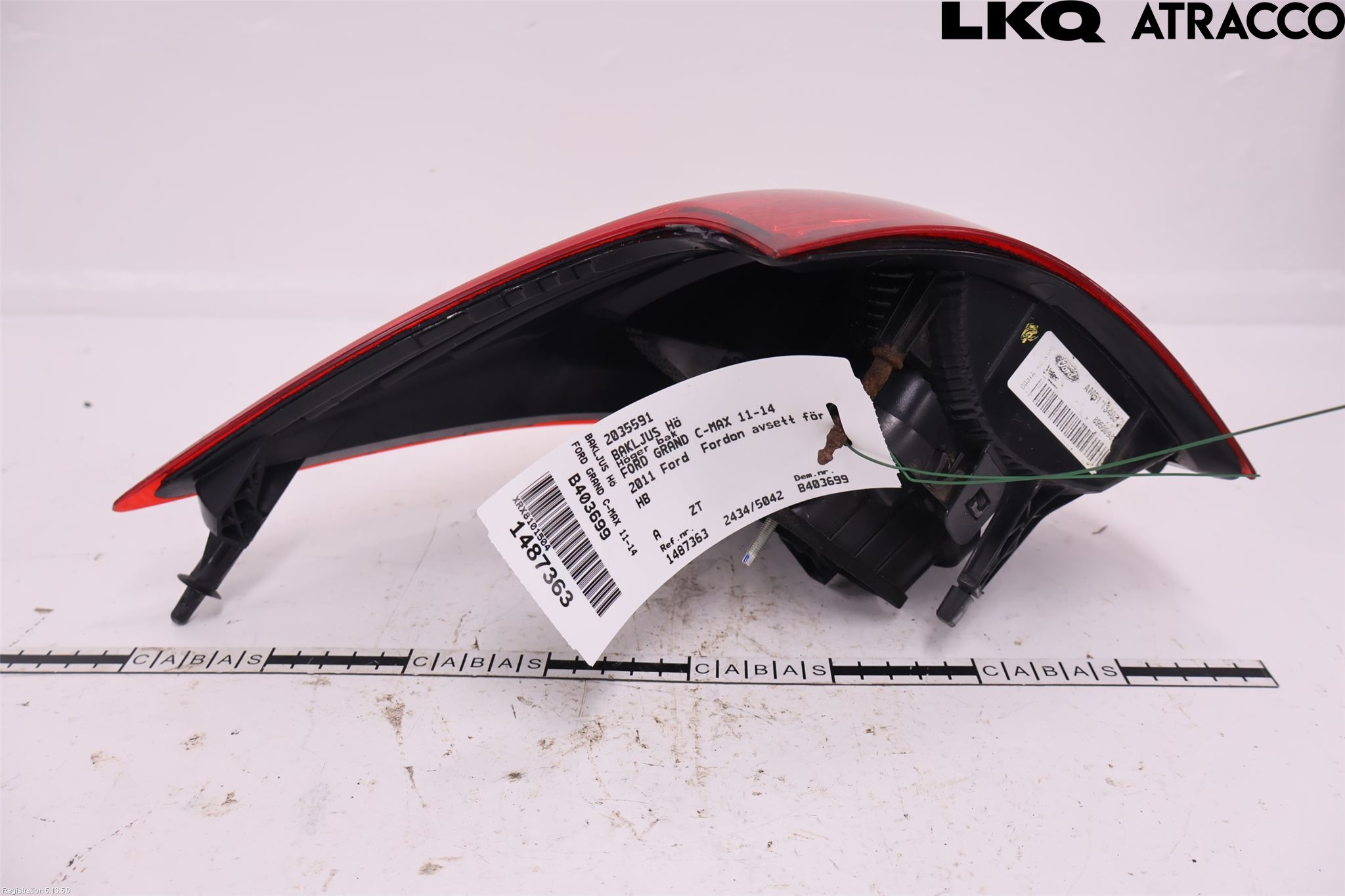 Ford GRAND C-MAX  11-14 Baklykt Høyre
