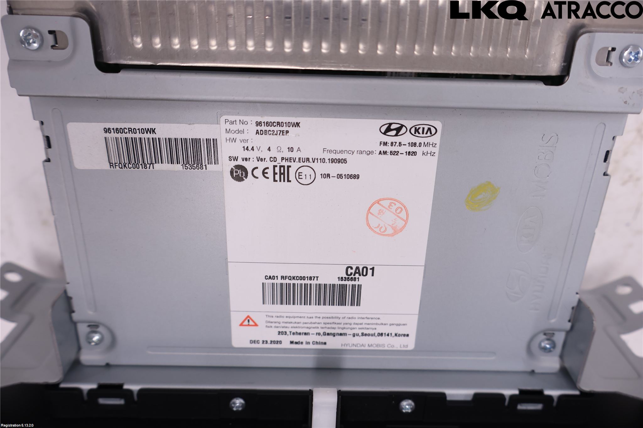 Kia CEED/CEED SW 19- Stereo Radio Med Cd