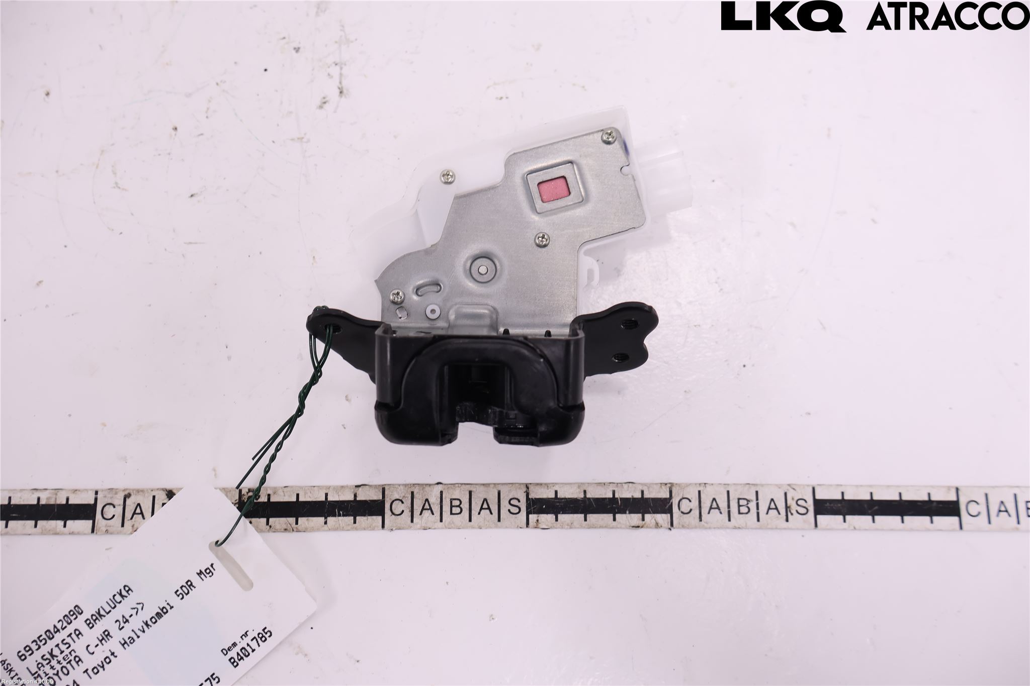 Toyota C-HR 24- Bakluke-Lokk Låsekasse