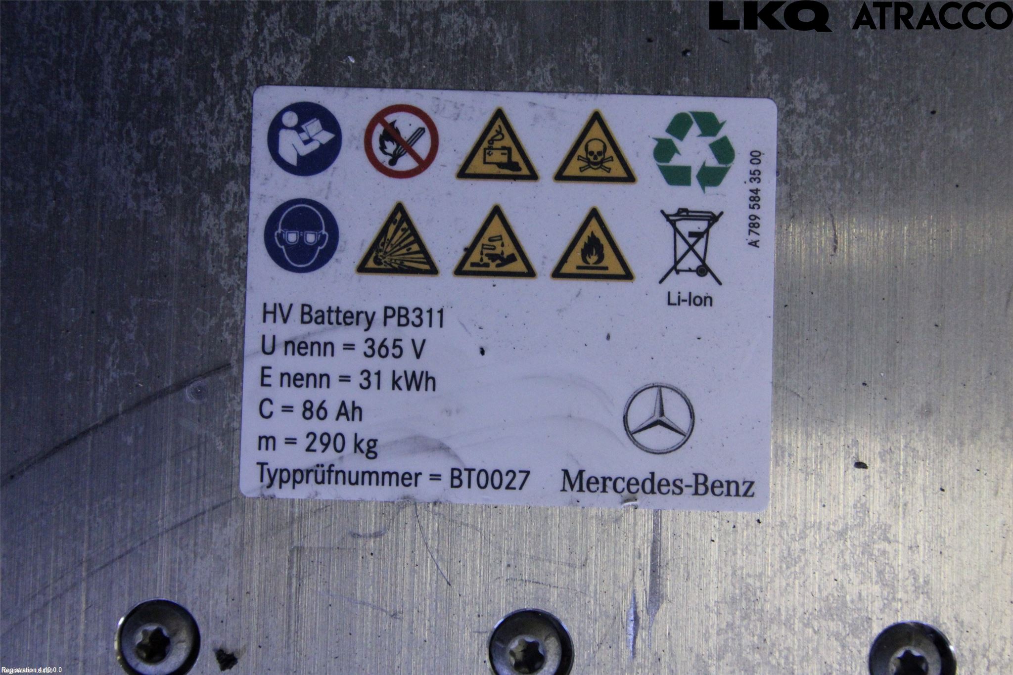 Mercedes-Benz MB GLE-KLASS (W167/V167/C167) 19- Hybrid Batteri