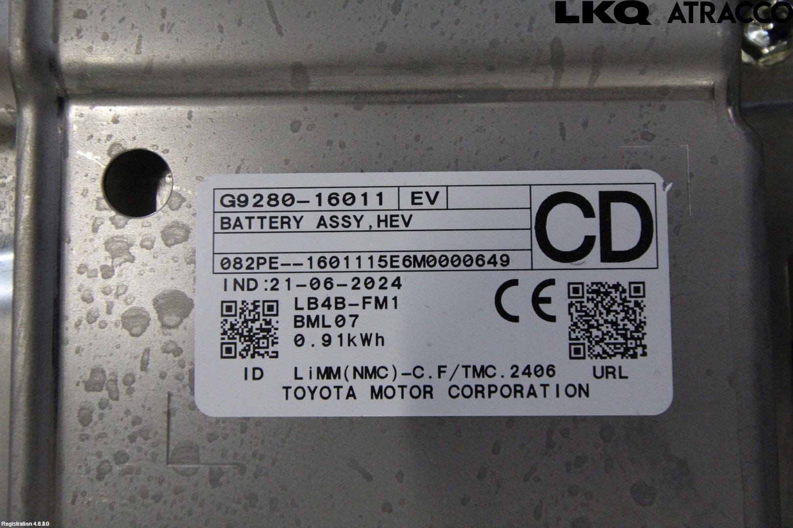 Toyota COROLLA CROSS XG10 22- Hybrid Batteri